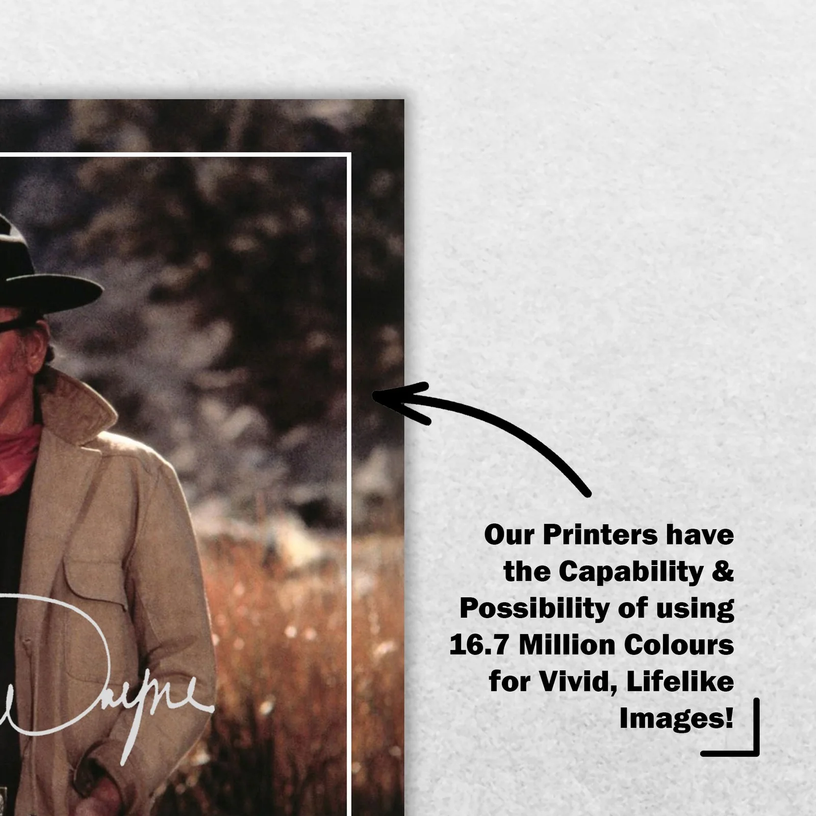John Wayne 8x6 Photo Signed Memorabilia 8x6 Pre Printed Autograph Photo, image 5