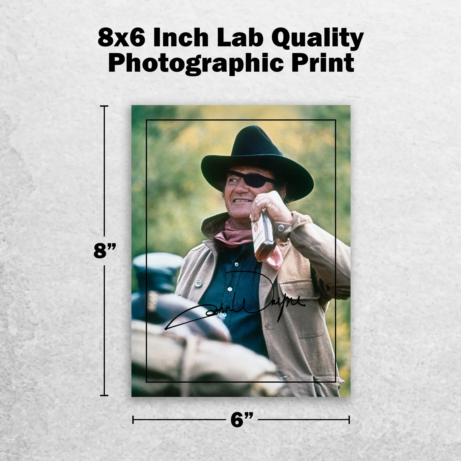 John Wayne 8x6 Photo Signed Memorabilia 8x6 Pre Printed Autograph Photo, изображение 2