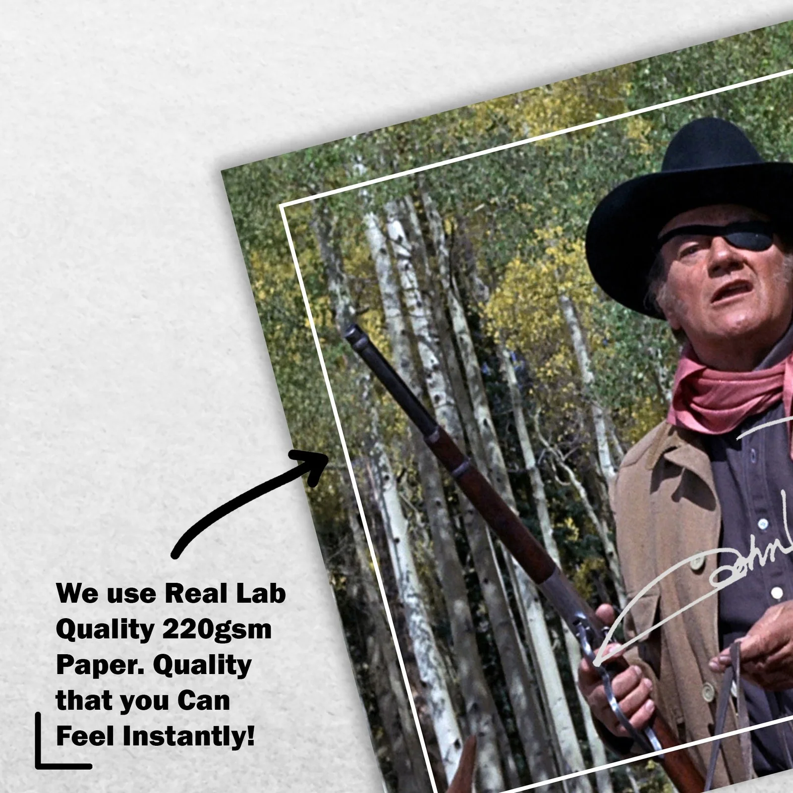 John Wayne 8x6 Photo Signed Memorabilia 8x6 Pre Printed Autograph Photo, изображение 4