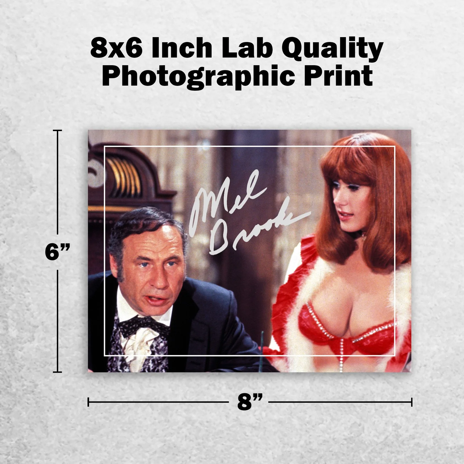 Mel Brooks 8x6 Photo Signed Memorabilia 8x6 Pre Printed Autograph Photo, image 2