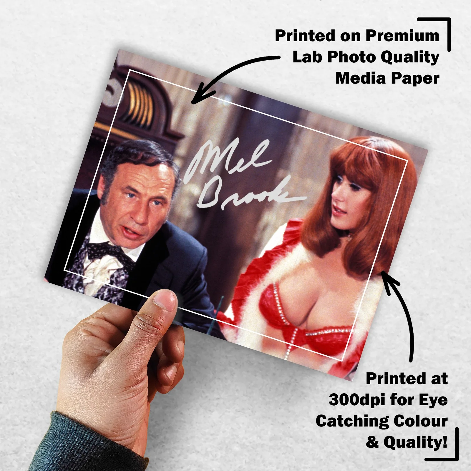 Mel Brooks 8x6 Photo Signed Memorabilia 8x6 Pre Printed Autograph Photo, image 3