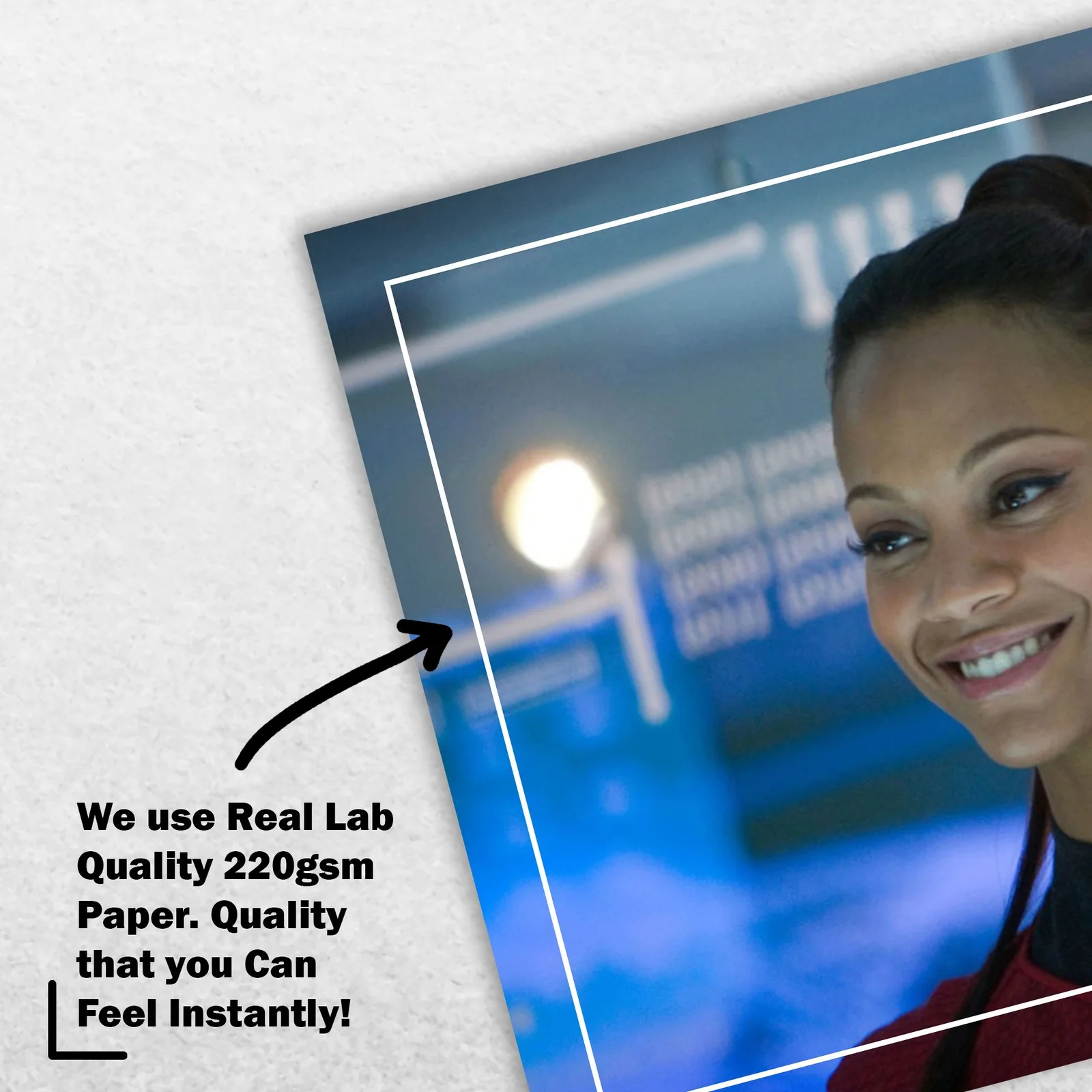 Zoe Saldana Signed Memorabilia 8x6 Pre Printed Autograph Photo Memorabilia, image 4