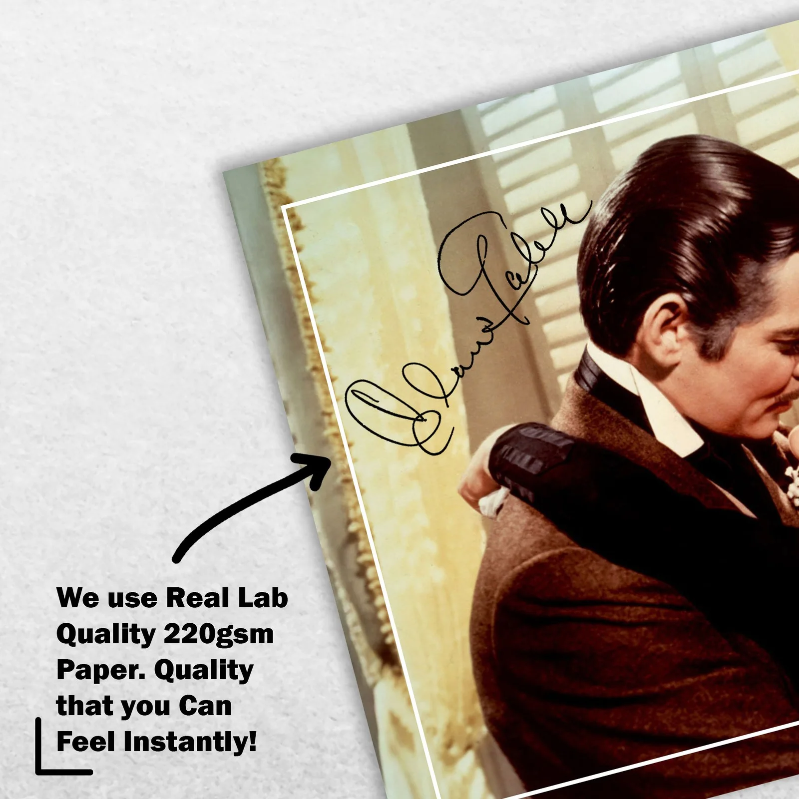 Clark Gable Vivien Leigh Signed Memorabilia 8x6 Pre Printed Autograph Photo, изображение 4