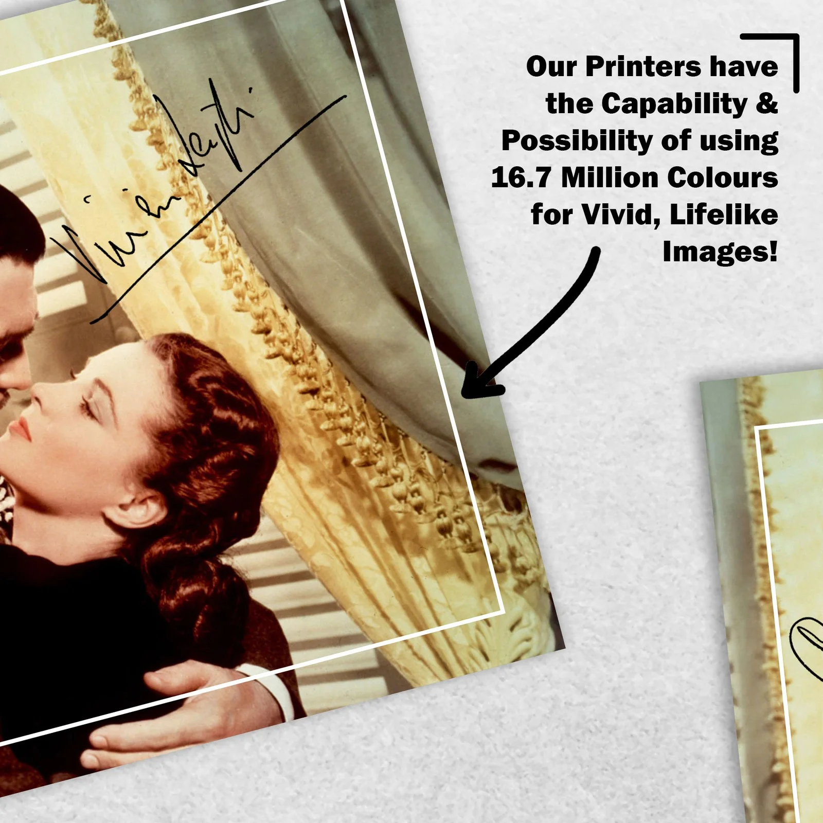 Clark Gable Vivien Leigh Signed Memorabilia 8x6 Pre Printed Autograph Photo, изображение 5