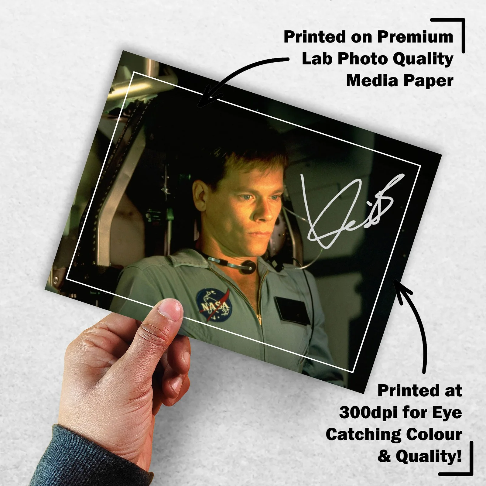 Kevin Bacon 8x6 Photo Signed Memorabilia 8x6 Pre Printed Autograph Photo, изображение 3
