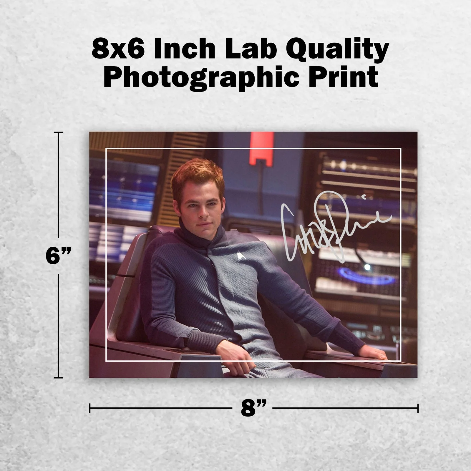 Chris Pine Signed Memorabilia 8x6 Pre Printed Autograph Photo Memorabilia, изображение 2