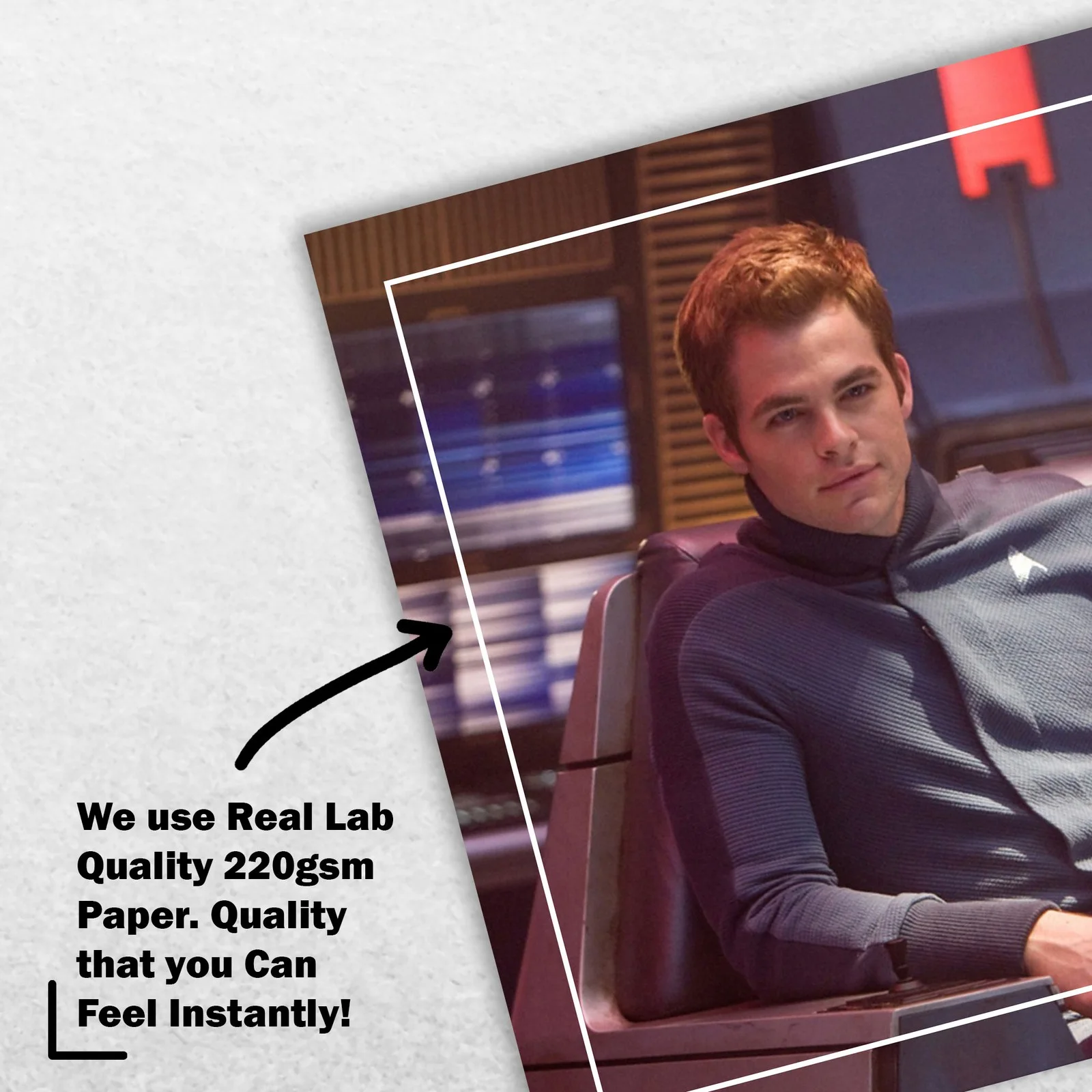 Chris Pine Signed Memorabilia 8x6 Pre Printed Autograph Photo Memorabilia, изображение 4