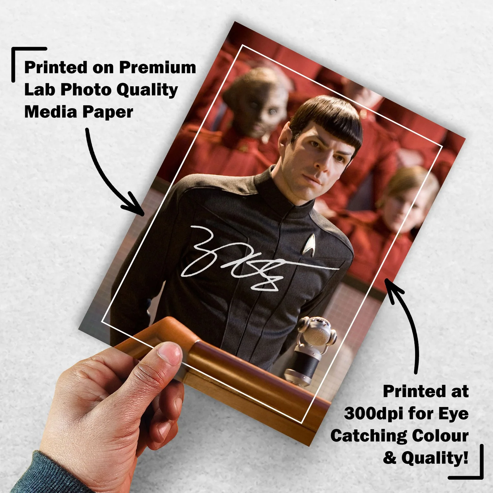 Zachary Quinto Signed Memorabilia 8x6 Pre Printed Autograph Photo Memorabilia, изображение 3