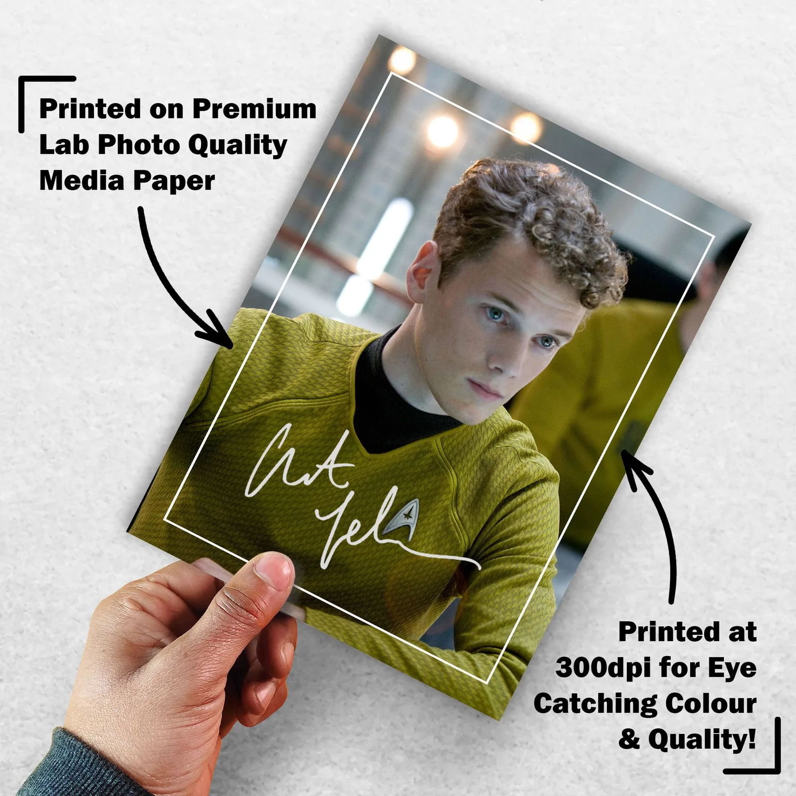 Anton Yelchin 8x6 Photo Signed Memorabilia 8x6 Pre Printed Autograph Photo, изображение 3