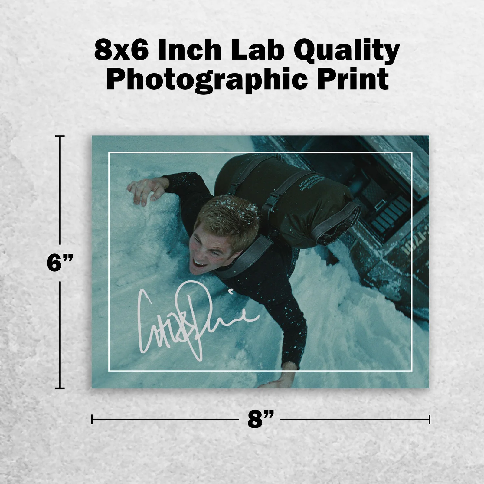 Chris Pine Signed Memorabilia 8x6 Pre Printed Autograph Photo Memorabilia, изображение 2