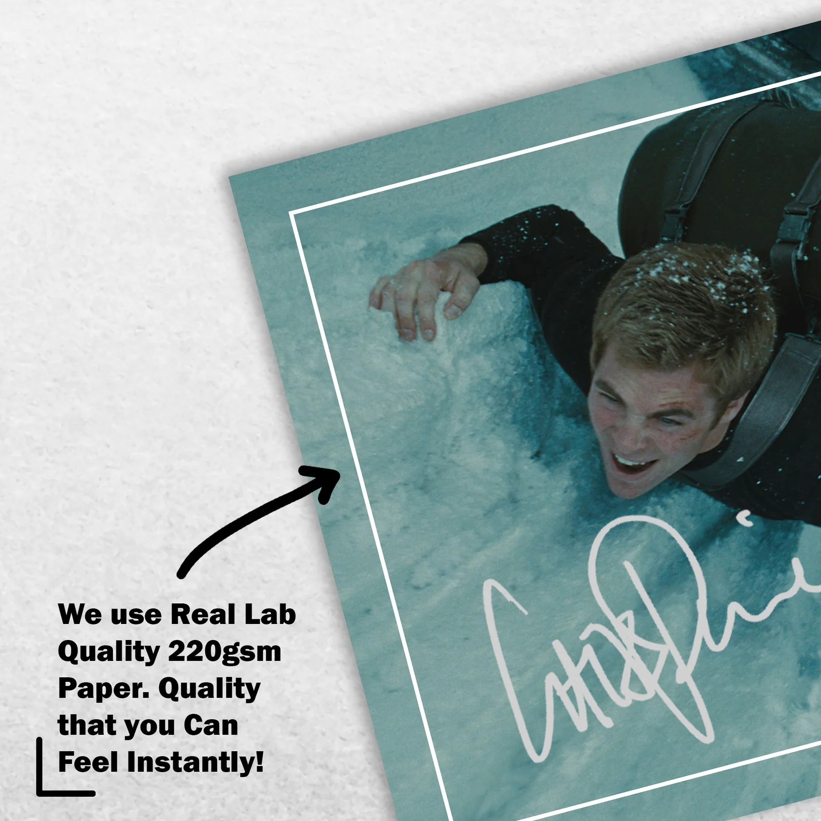 Chris Pine Signed Memorabilia 8x6 Pre Printed Autograph Photo Memorabilia, изображение 4