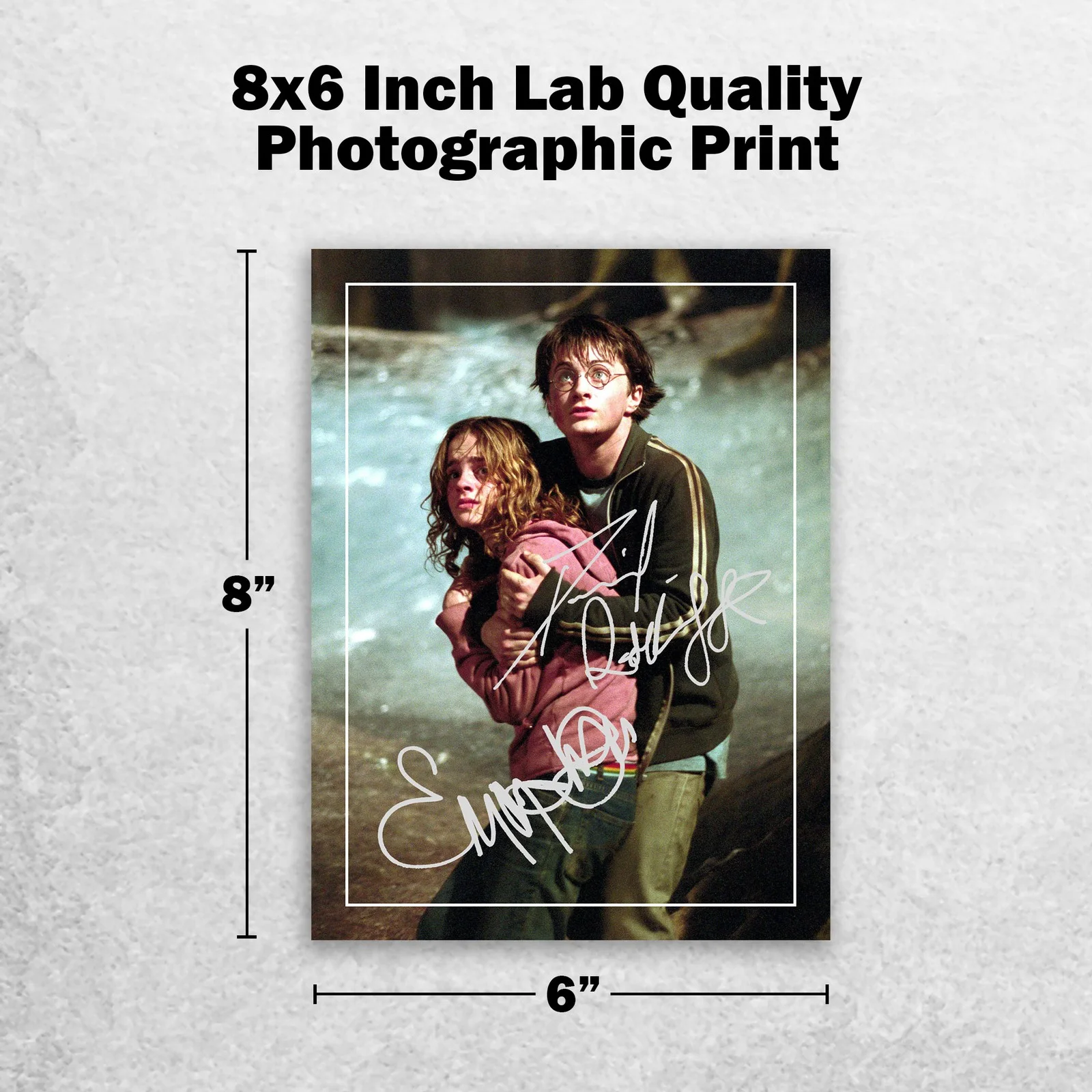 Emma Watson Daniel Radcliffe Signed Memorabilia 8x6 Pre Printed Autograph Photo, image 2