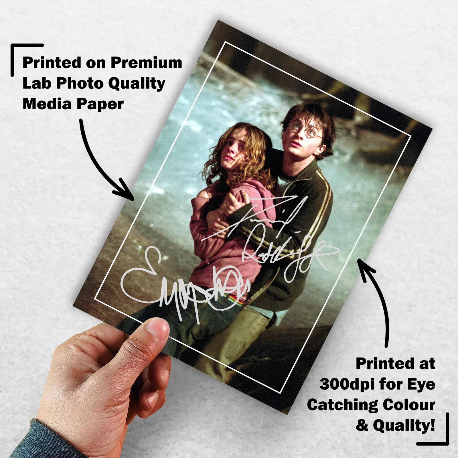 Emma Watson Daniel Radcliffe Signed Memorabilia 8x6 Pre Printed Autograph Photo, image 3