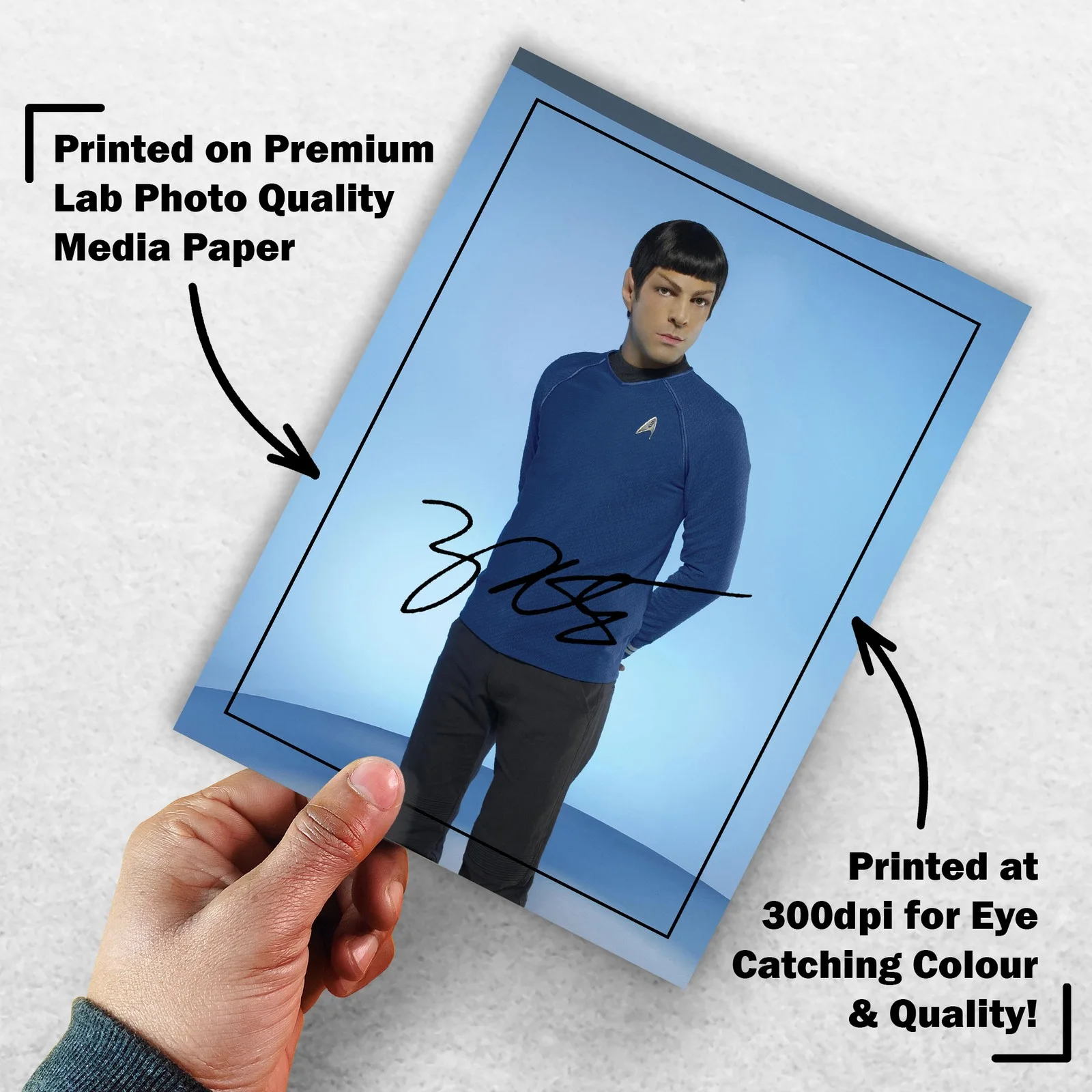 Zachary Quinto Signed Memorabilia 8x6 Pre Printed Autograph Photo Memorabilia, изображение 3