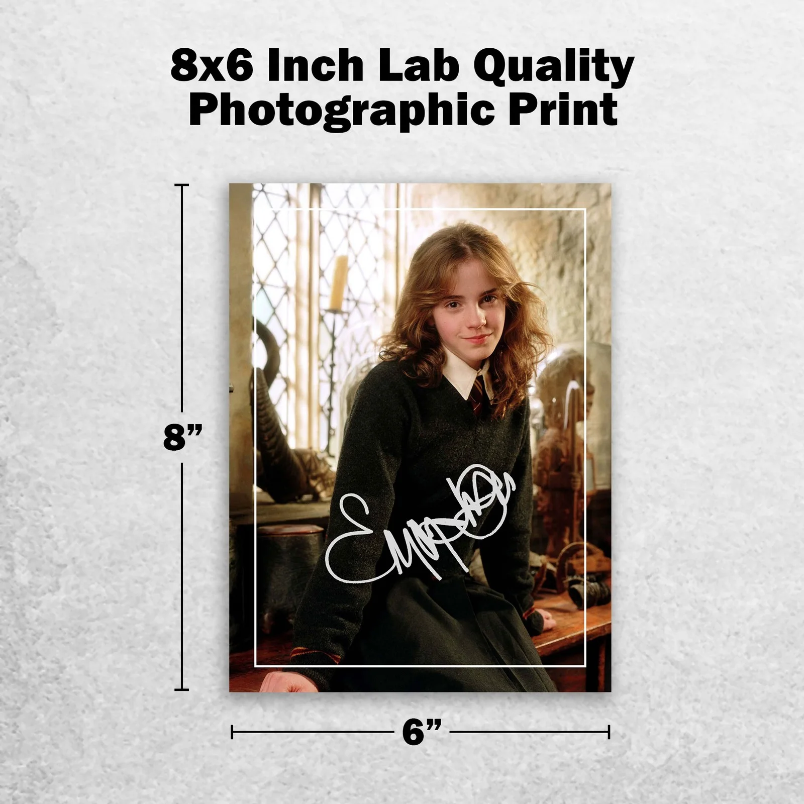 Emma Watson 8x6 Photo Signed Memorabilia 8x6 Pre Printed Autograph Photo, image 2