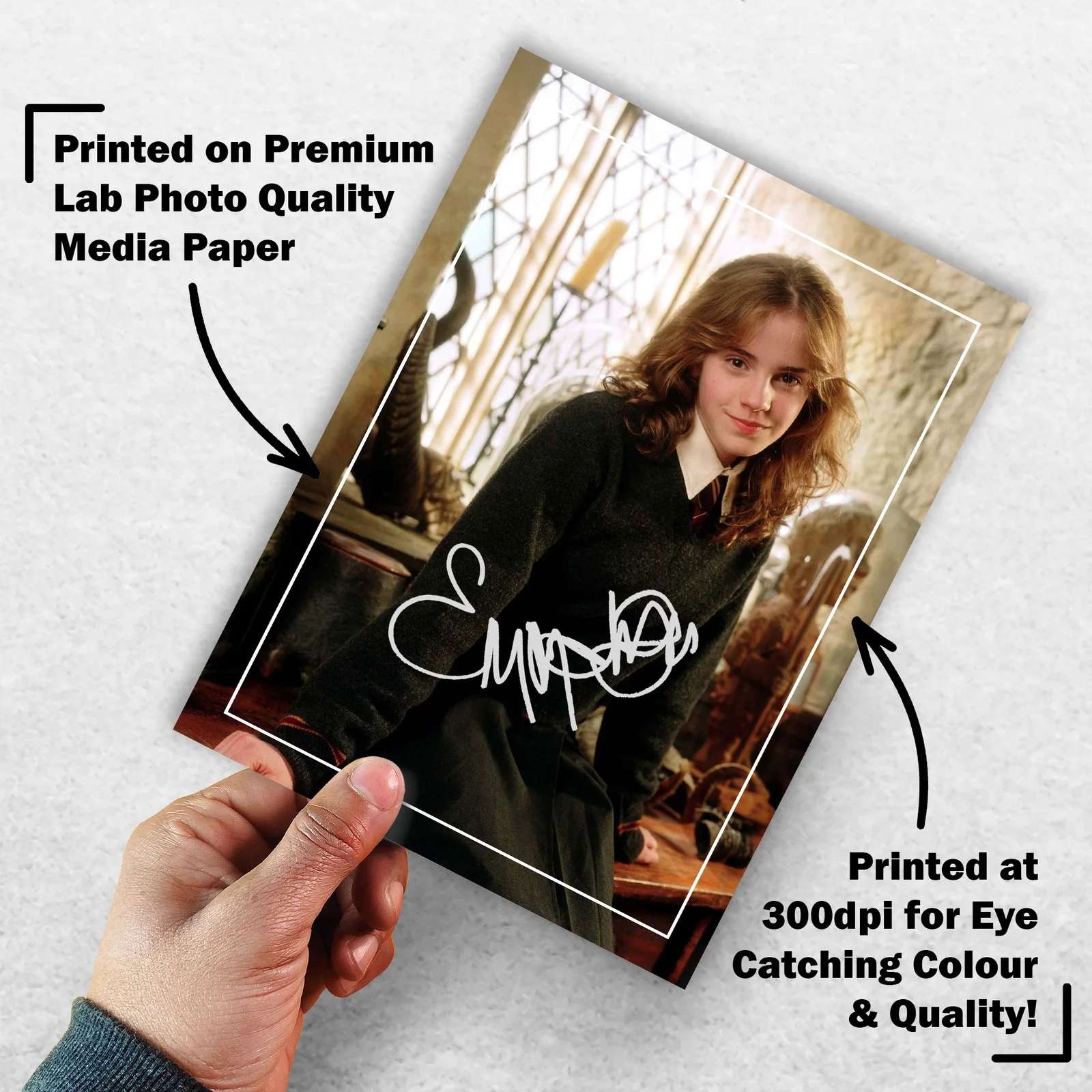 Emma Watson 8x6 Photo Signed Memorabilia 8x6 Pre Printed Autograph Photo, image 3