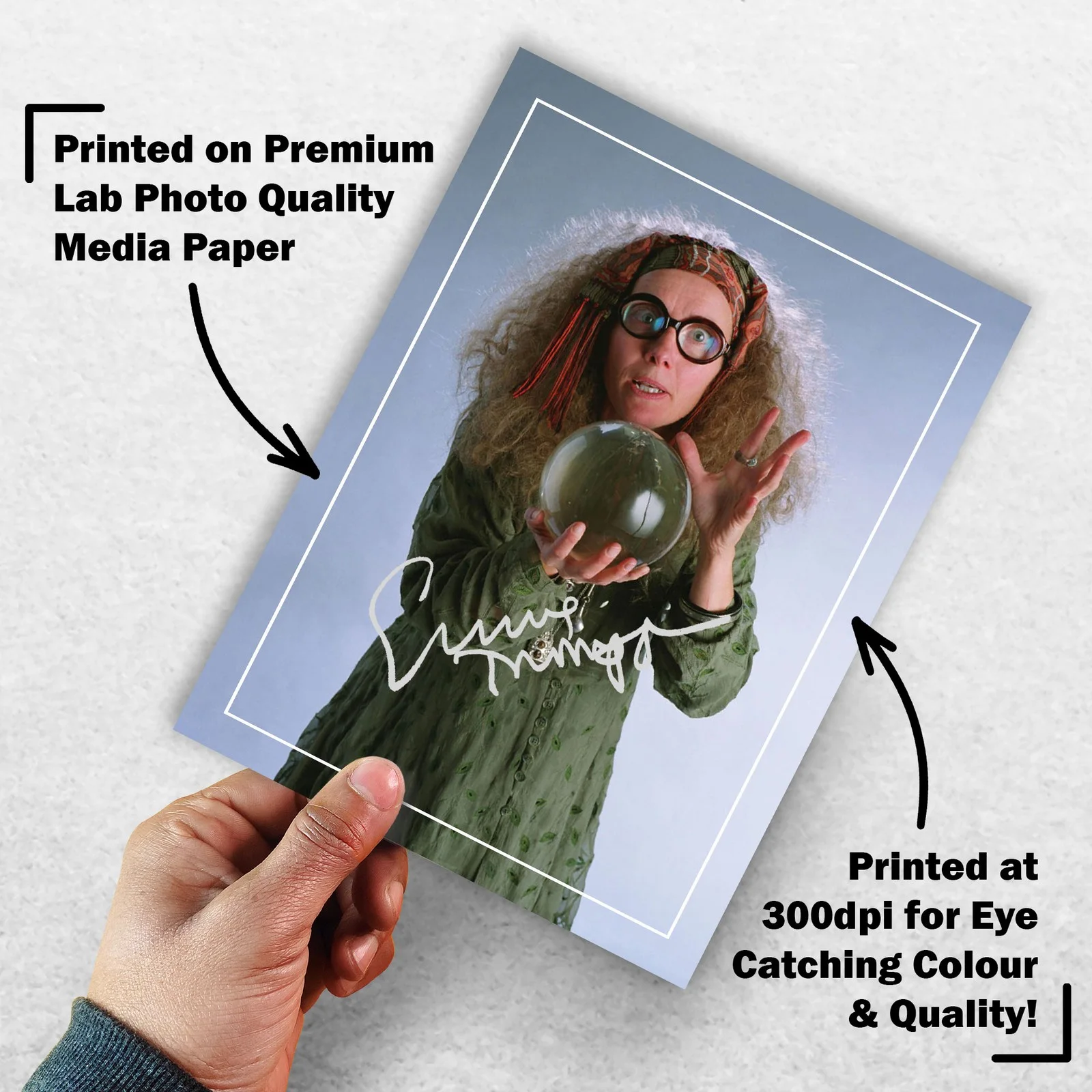 Emma Thompson Signed Memorabilia 8x6 Pre Printed Autograph Photo Memorabilia, изображение 3