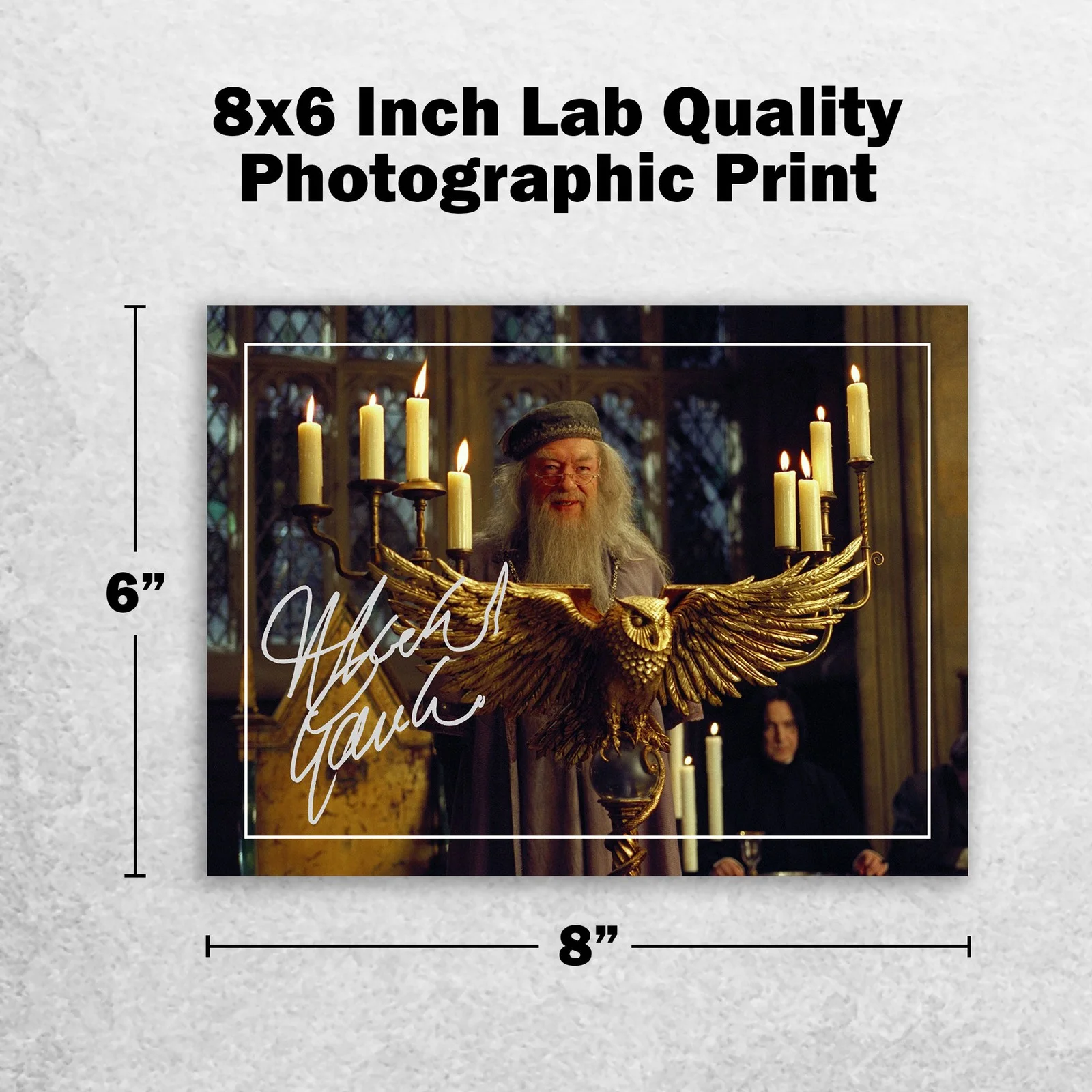 Michael Gambon Signed Memorabilia 8x6 Pre Printed Autograph Photo Memorabilia, image 2