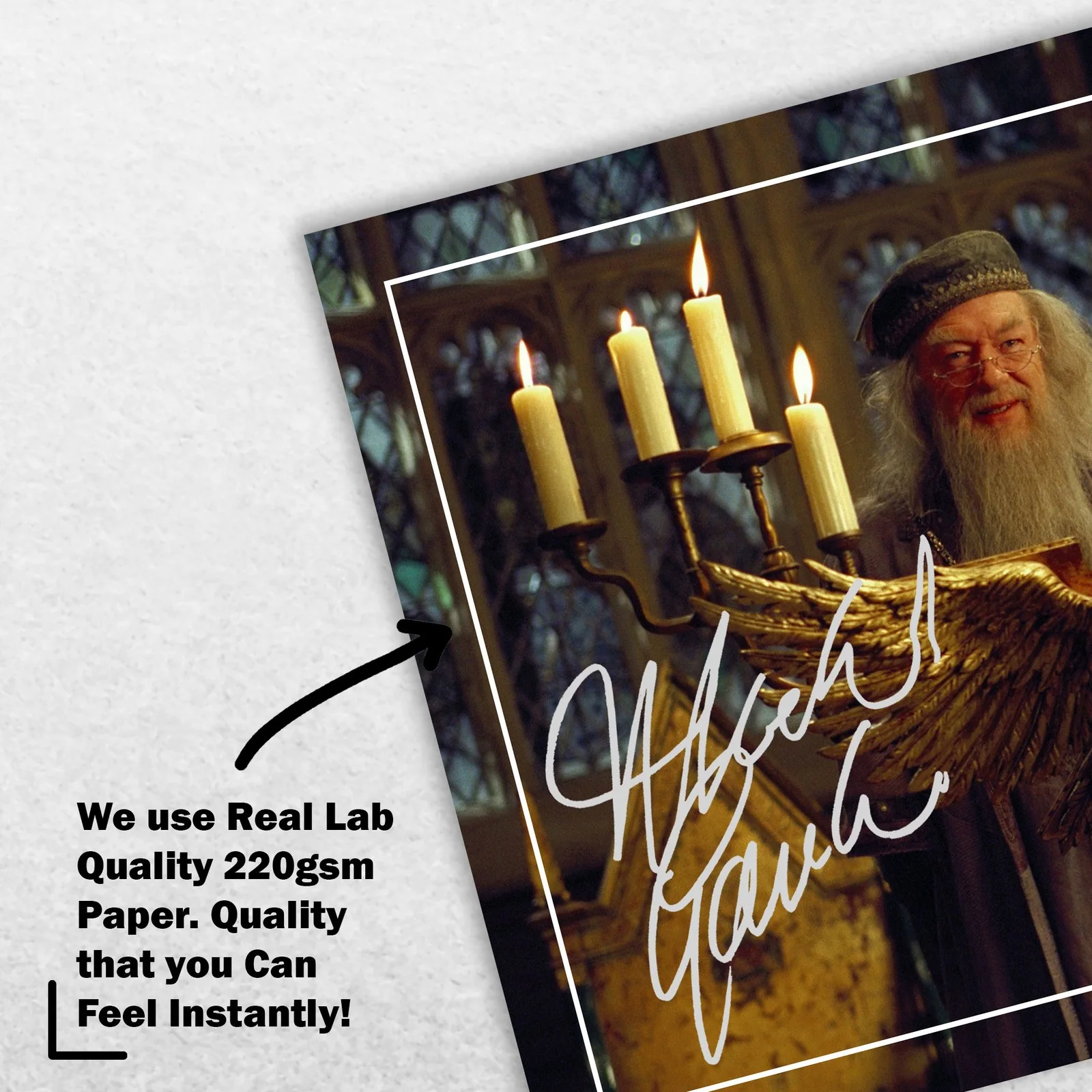 Michael Gambon Signed Memorabilia 8x6 Pre Printed Autograph Photo Memorabilia, image 4