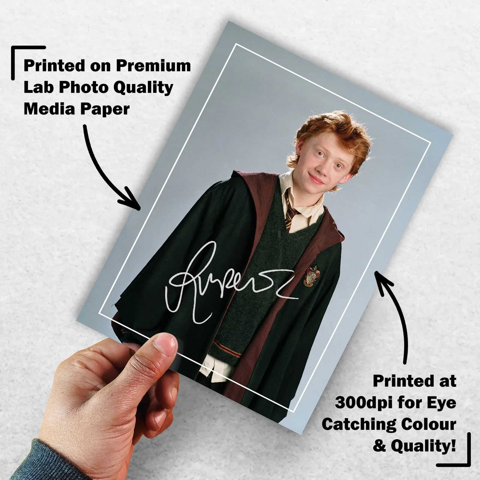 Rupert Grint 8x6 Photo Signed Memorabilia 8x6 Pre Printed Autograph Photo, изображение 3
