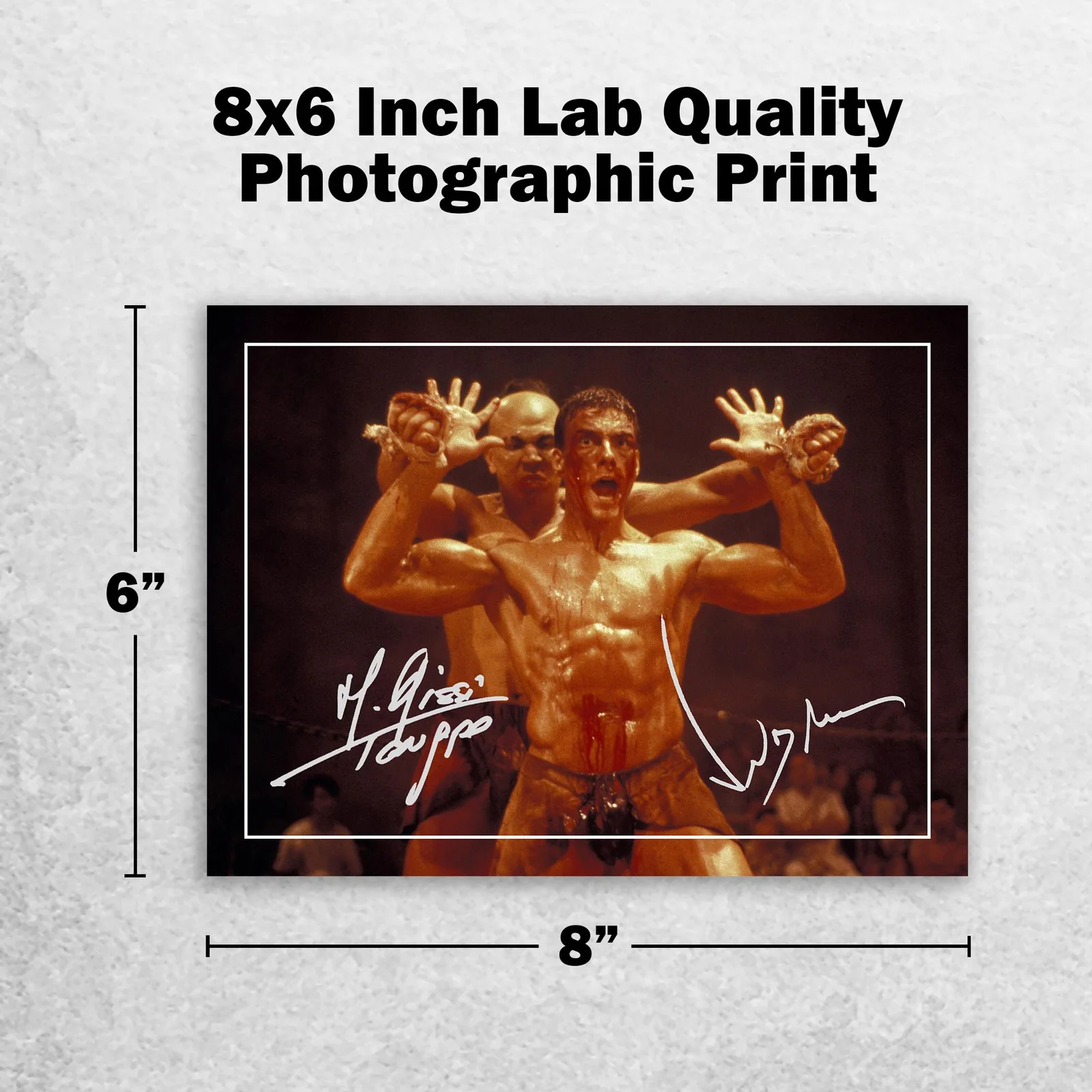 Jean Claude Van Damme Signed Memorabilia 8x6 Pre Printed Autograph Photo, изображение 2