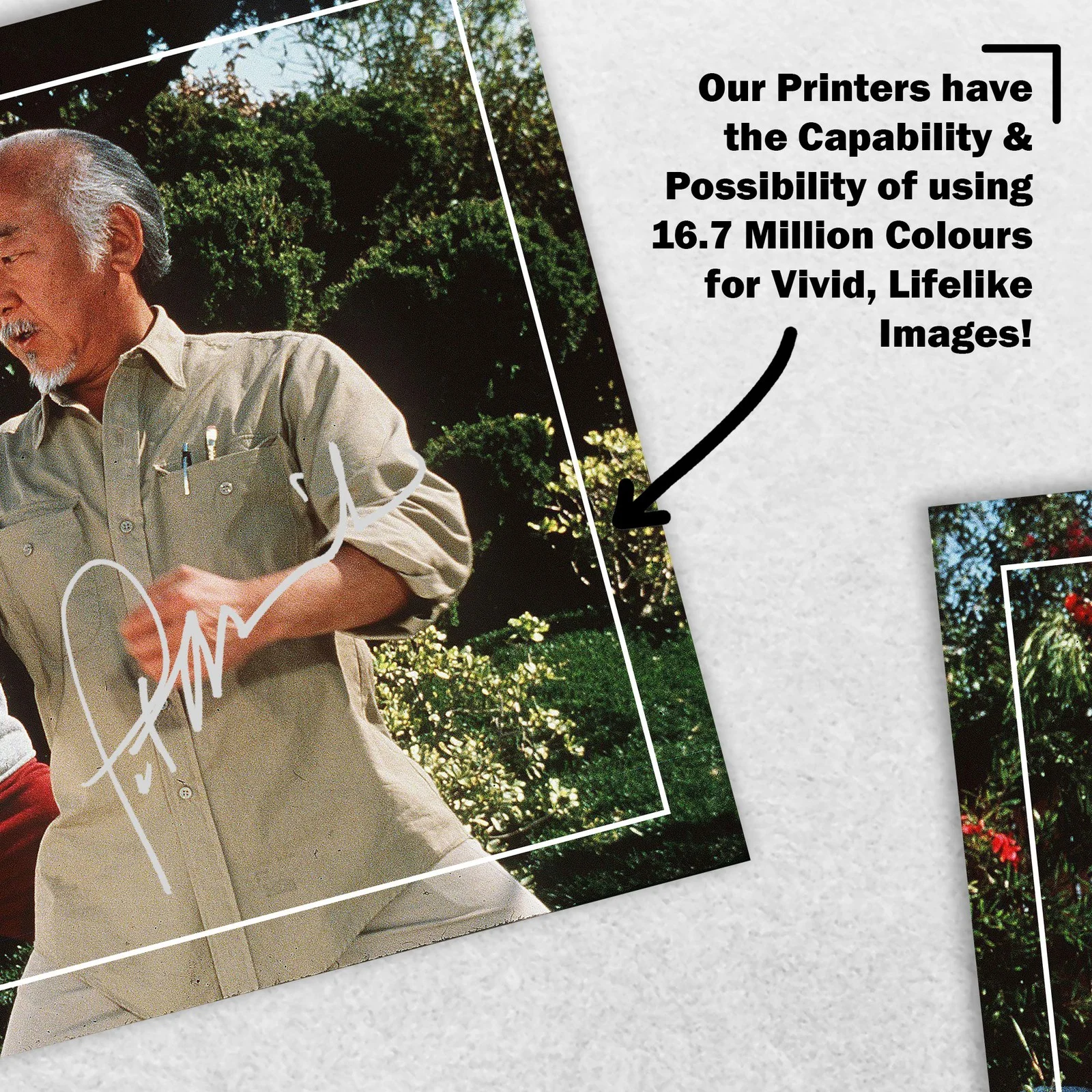 Ralph Macchio Pat Morita Signed Memorabilia 8x6 Pre Printed Autograph Photo, изображение 5