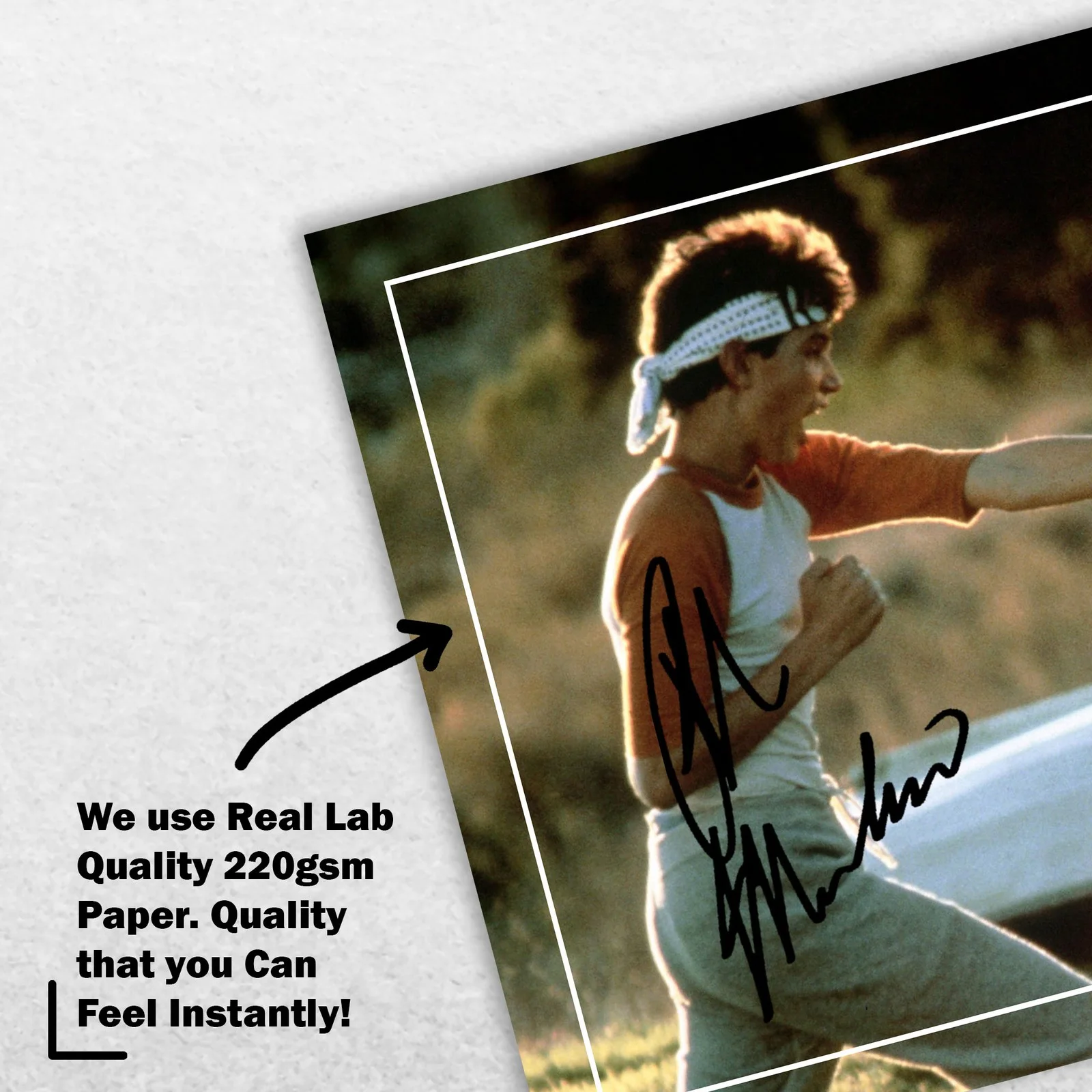 Ralph Macchio Pat Morita Signed Memorabilia 8x6 Pre Printed Autograph Photo, изображение 4