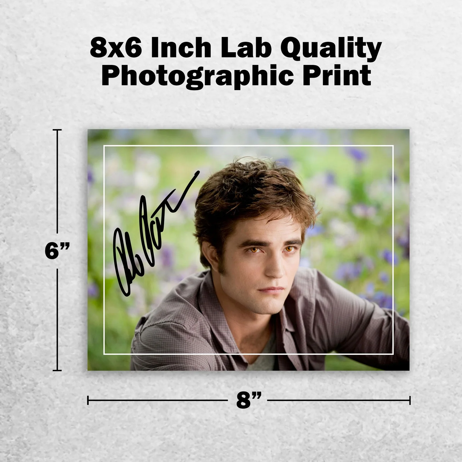 Robert Pattinson Signed Memorabilia 8x6 Pre Printed Autograph Photo Memorabilia, изображение 2