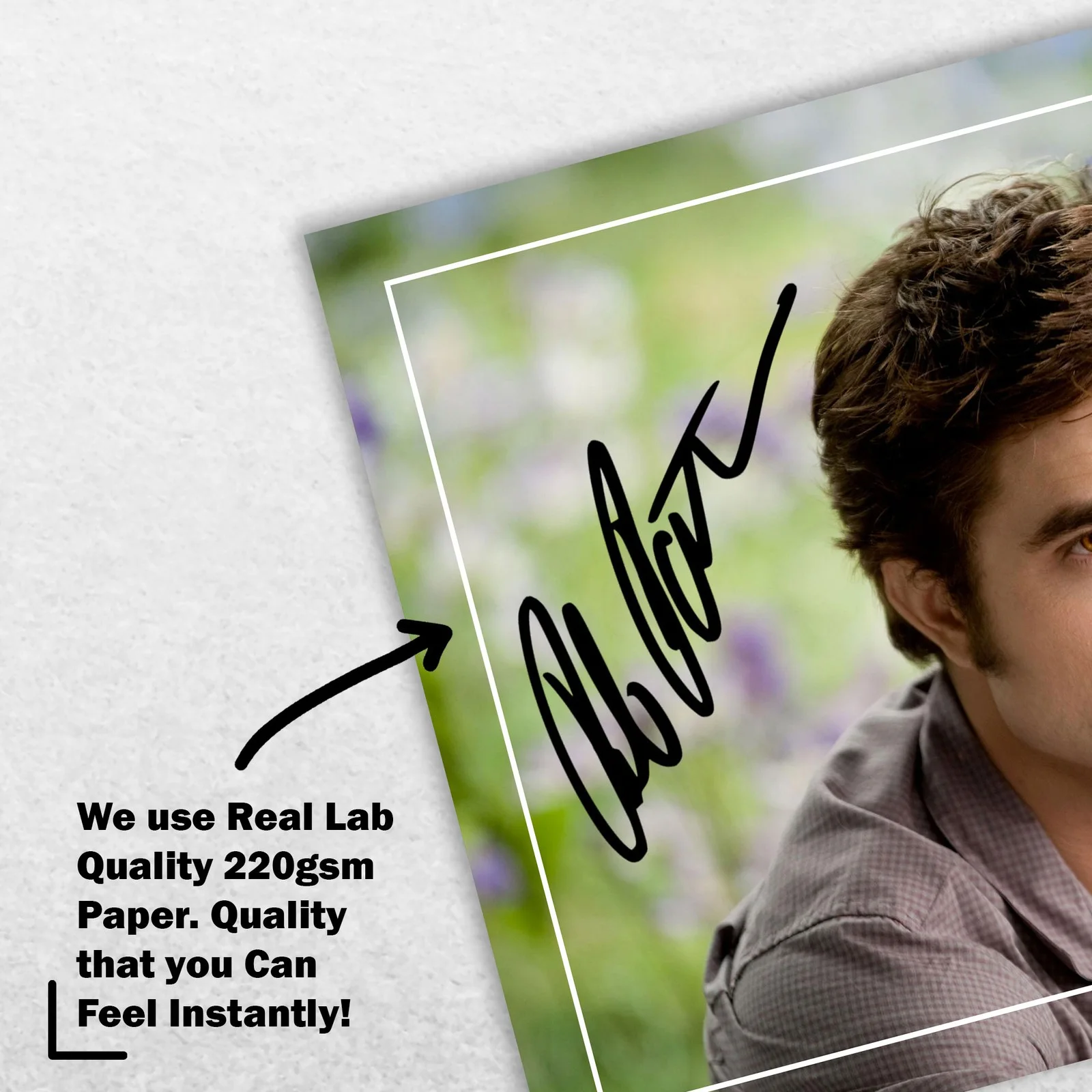 Robert Pattinson Signed Memorabilia 8x6 Pre Printed Autograph Photo Memorabilia, изображение 4