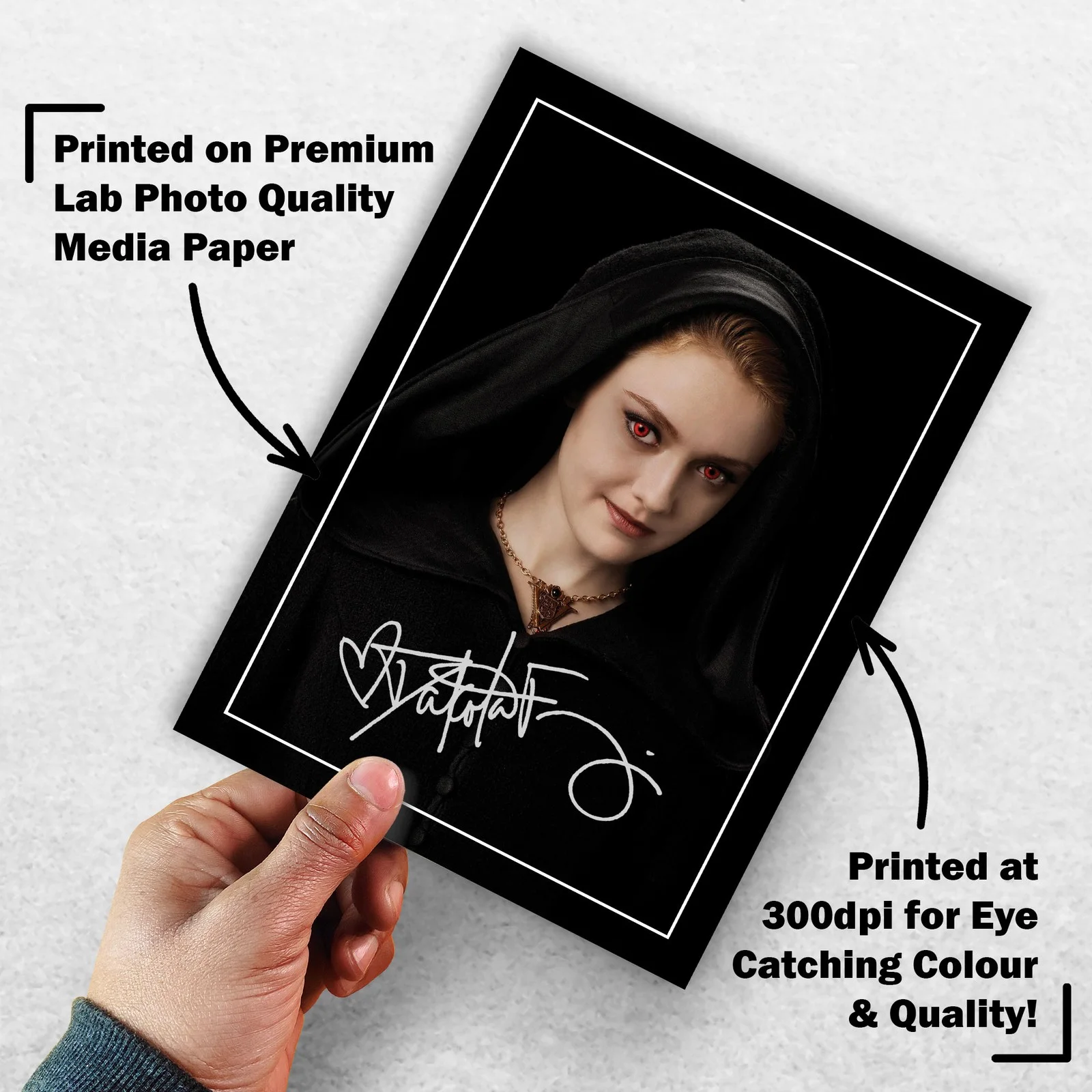 Dakota Fanning Signed Memorabilia 8x6 Pre Printed Autograph Photo Memorabilia, image 3