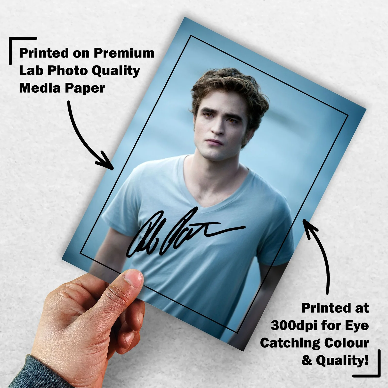 Robert Pattinson Signed Memorabilia 8x6 Pre Printed Autograph Photo Memorabilia, image 3