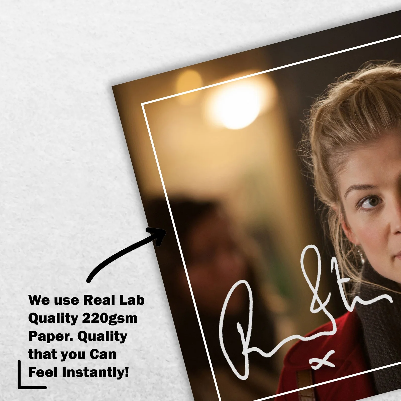 Rosamund Pike 8x6 Photo Signed Memorabilia 8x6 Pre Printed Autograph Photo, изображение 4