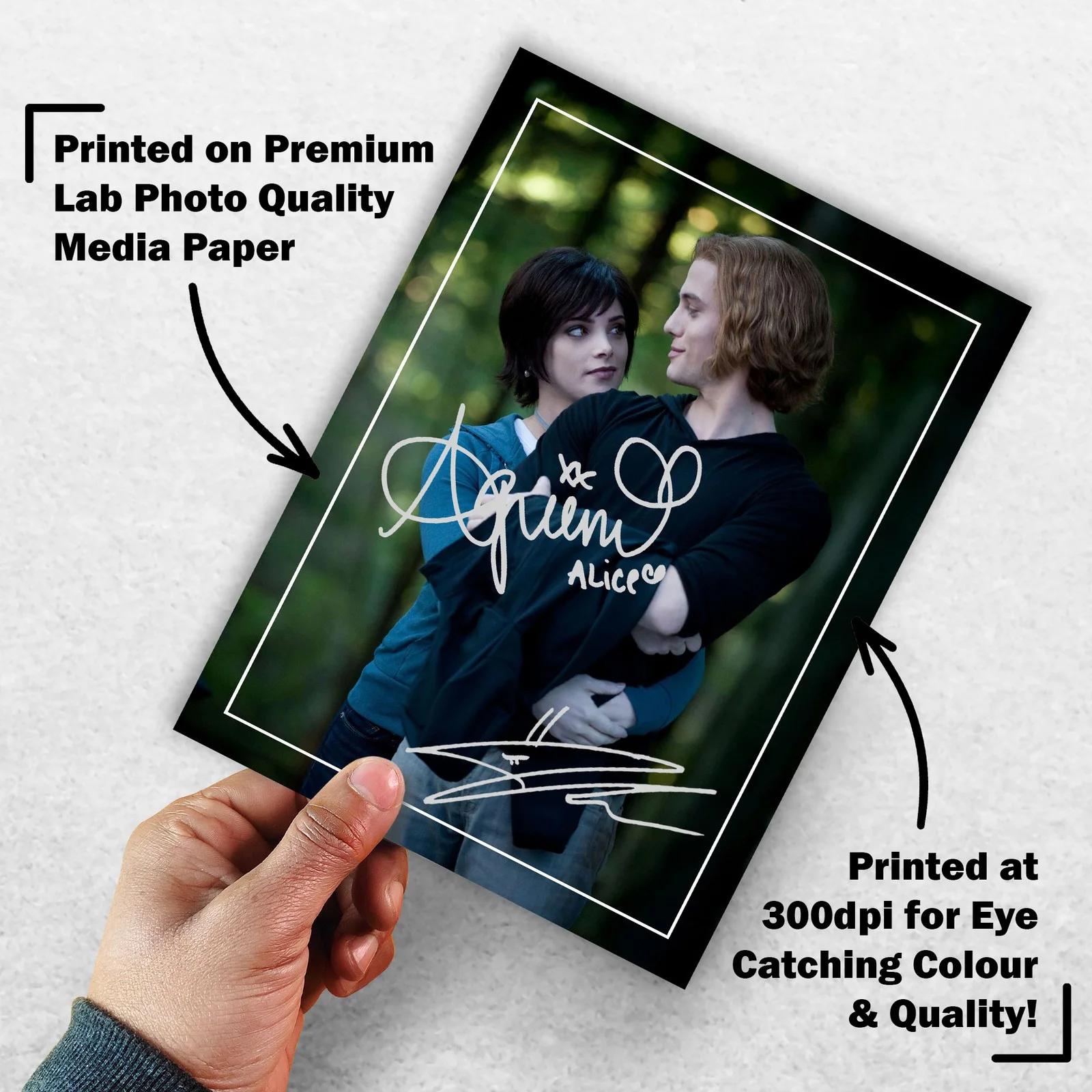 Ashley Greene Jackson Rathbone Signed Memorabilia 8x6 Pre Printed Autograph, image 3