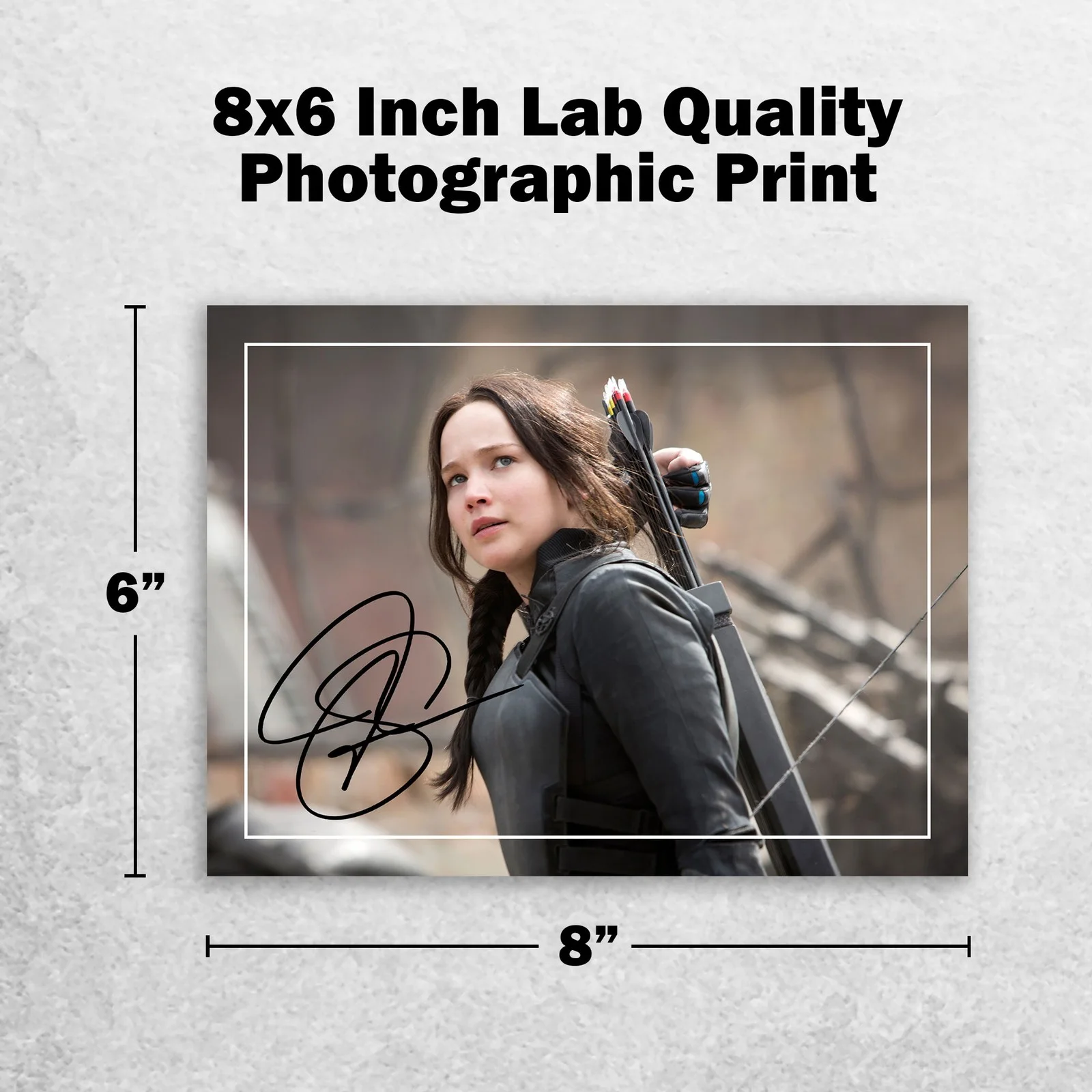Jennifer Lawrence 8x6 Photo Signed Memorabilia 8x6 Pre Printed Autograph Photo, изображение 2