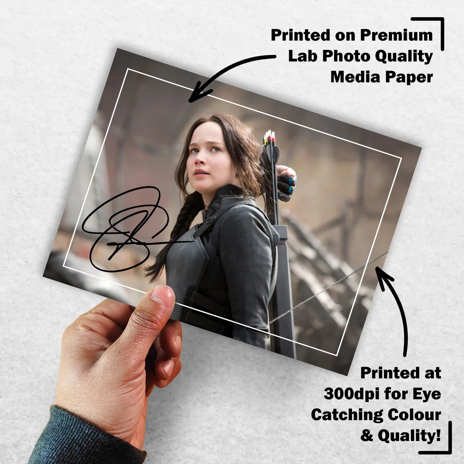 Jennifer Lawrence 8x6 Photo Signed Memorabilia 8x6 Pre Printed Autograph Photo, изображение 3