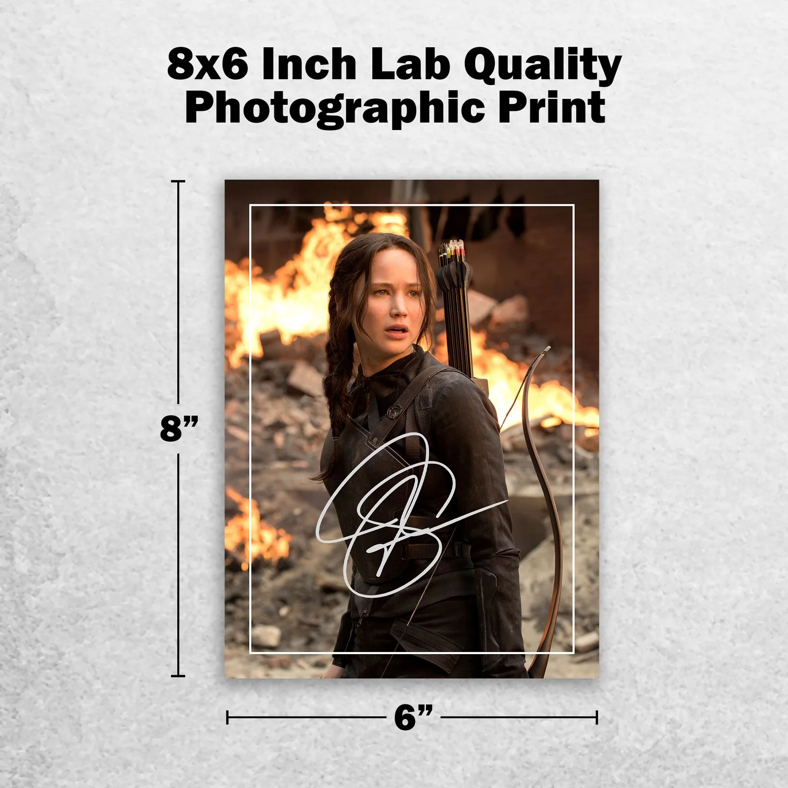 Jennifer Lawrence 8x6 Photo Signed Memorabilia 8x6 Pre Printed Autograph Photo, изображение 2