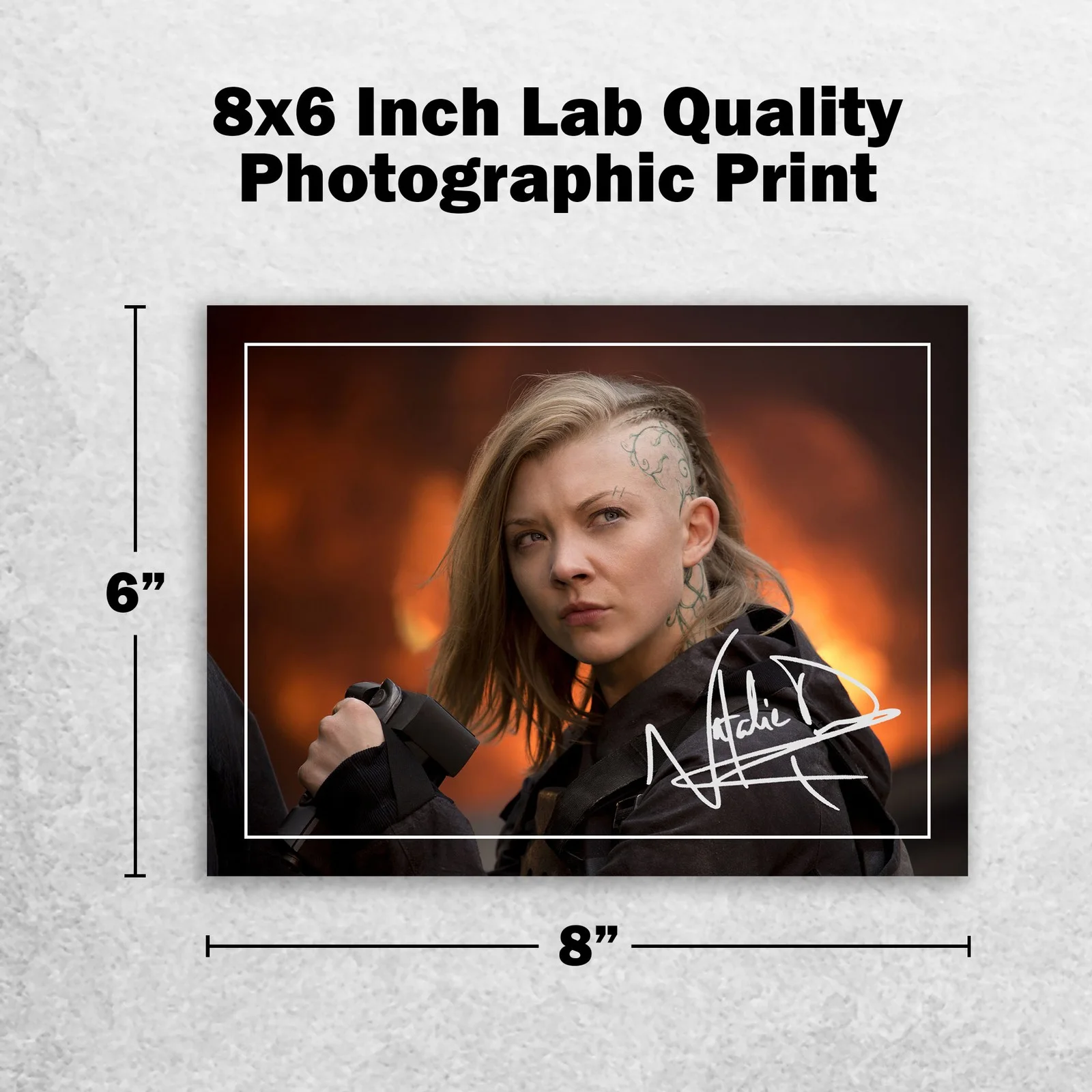 Natalie Dormer 8x6 Photo Signed Memorabilia 8x6 Pre Printed Autograph Photo, изображение 2