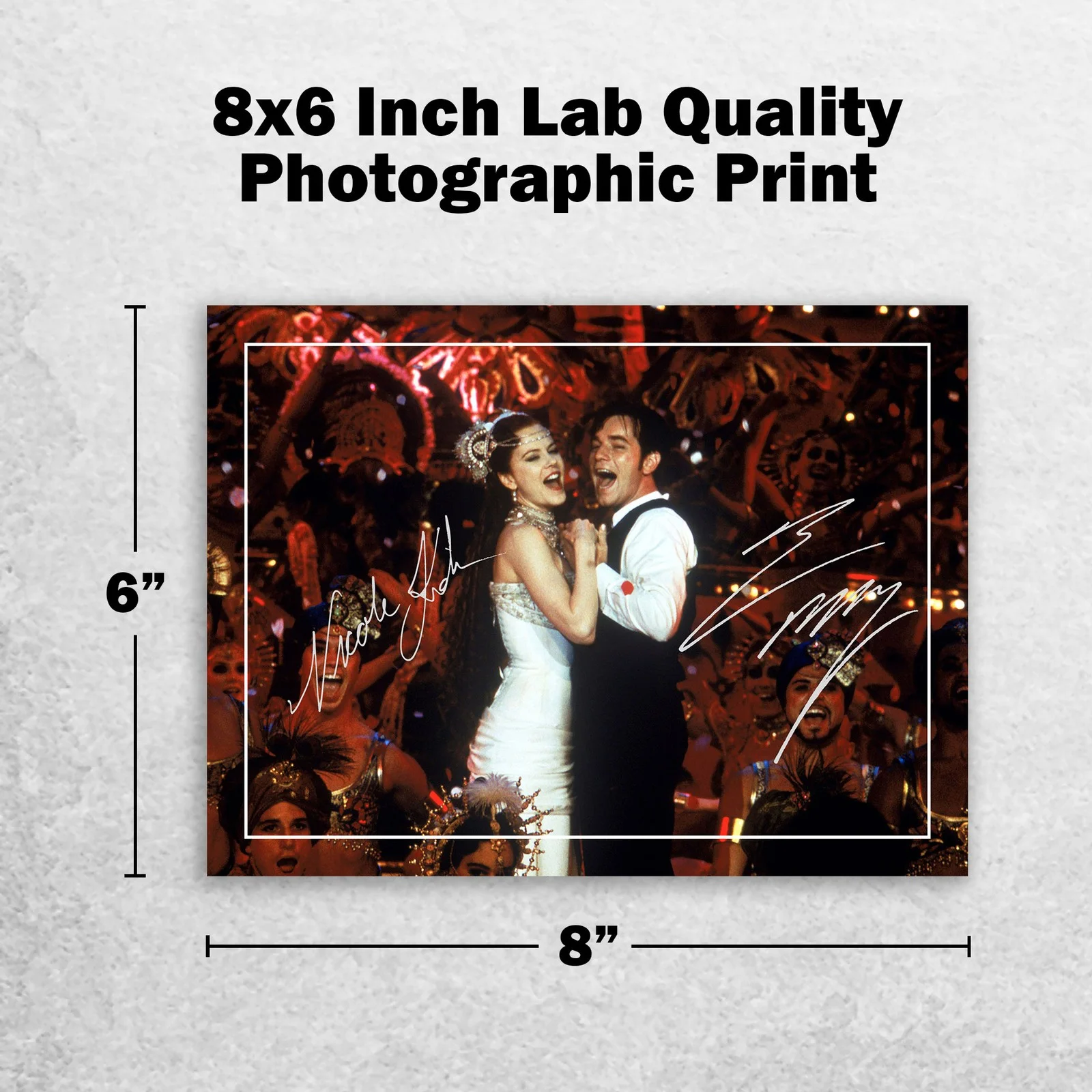 Nicole Kidman Ewan McGregor Signed Memorabilia 8x6 Pre Printed Autograph Photo, изображение 2