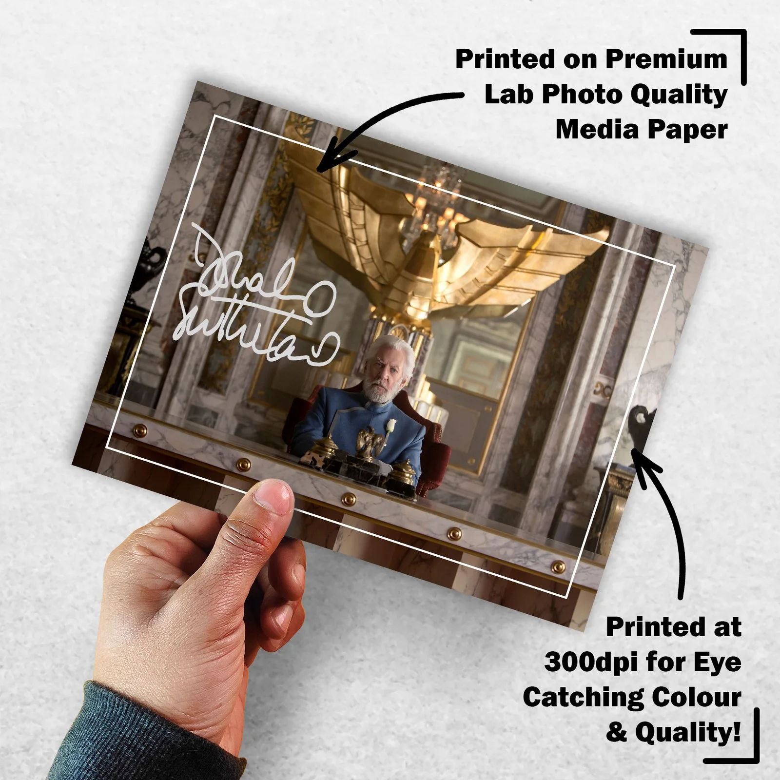Donald Sutherland Signed Memorabilia 8x6 Pre Printed Autograph Photo Memorabilia, изображение 3