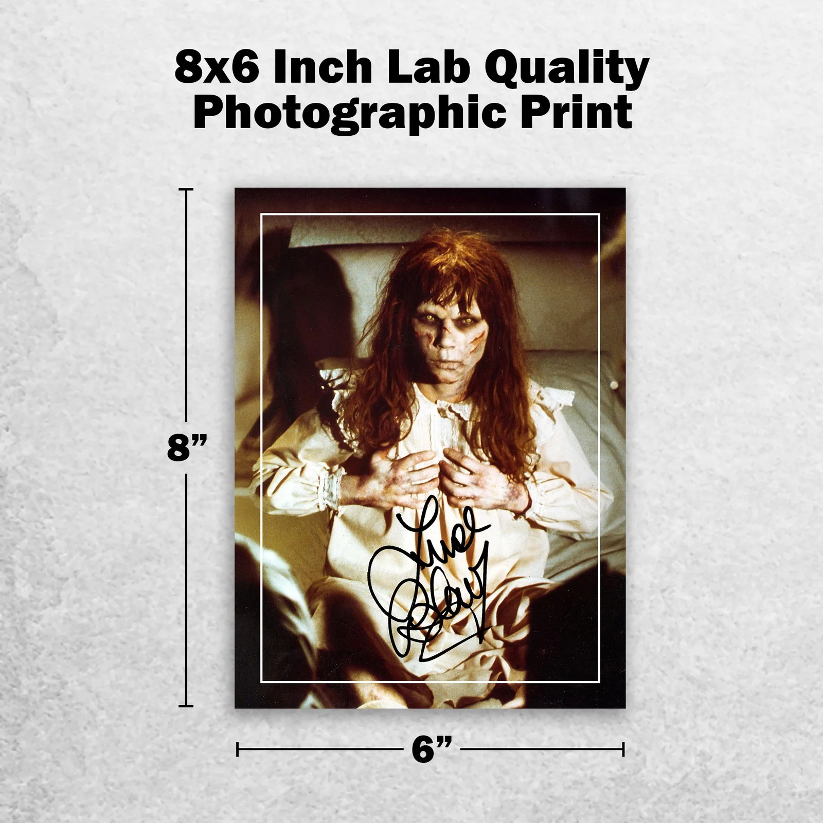 Linda Blair Signed Memorabilia 8x6 Pre Printed Autograph Photo Memorabilia, image 2