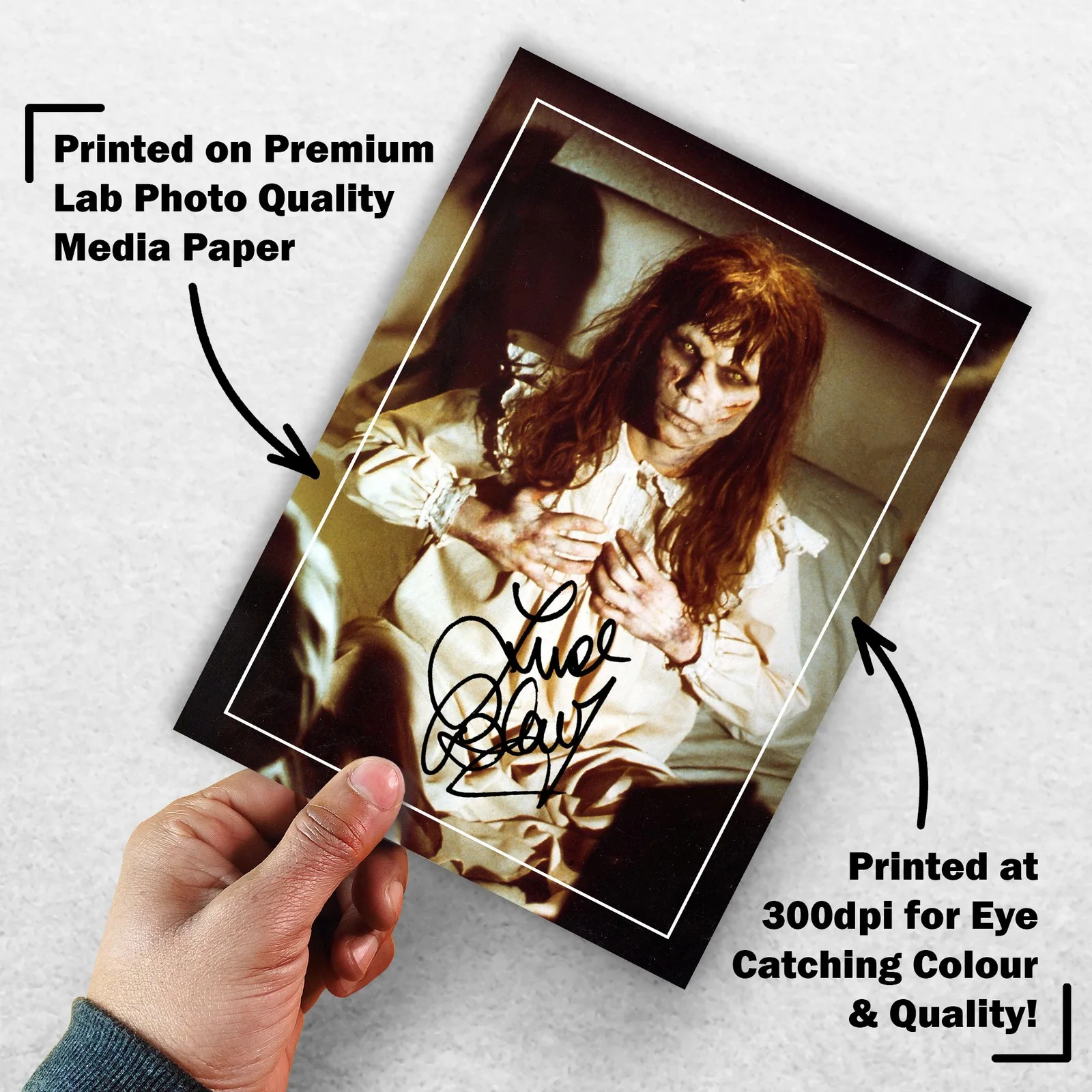 Linda Blair Signed Memorabilia 8x6 Pre Printed Autograph Photo Memorabilia, image 3