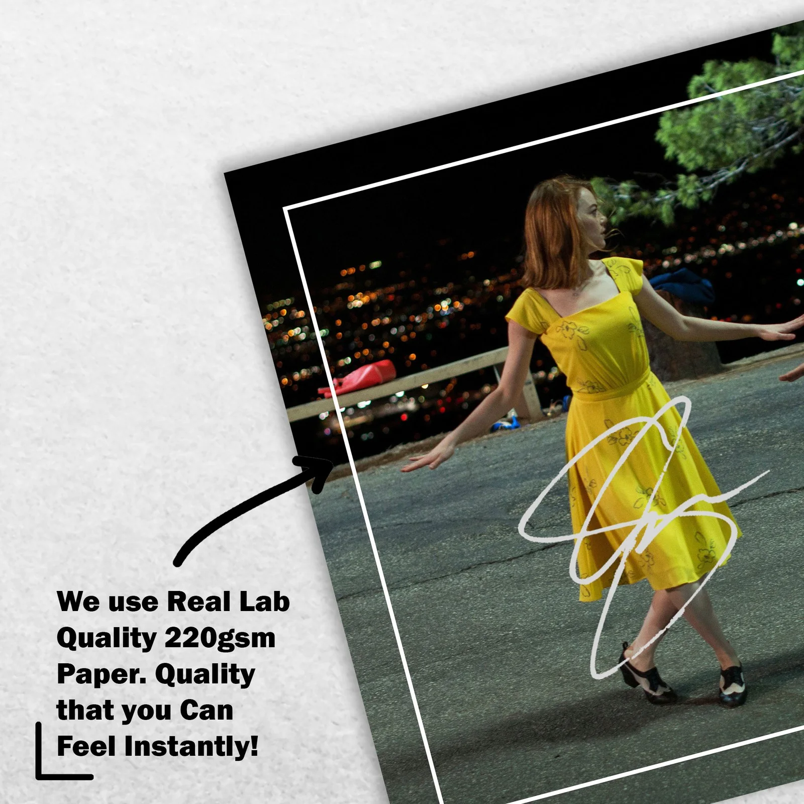 Emma Stone Ryan Gosling Signed Memorabilia 8x6 Pre Printed Autograph Photo, изображение 4