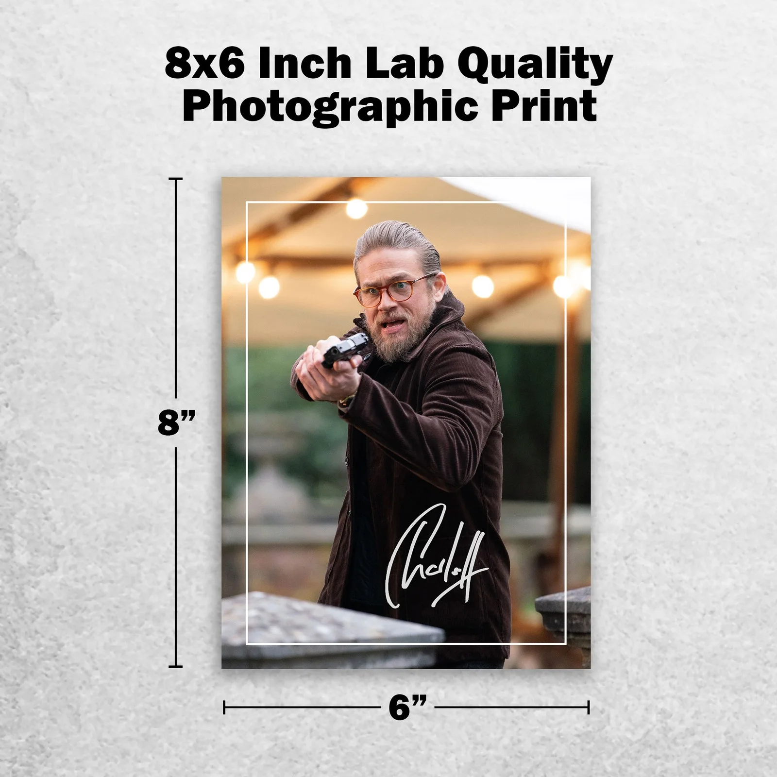 Charlie Hunnam Signed Memorabilia 8x6 Pre Printed Autograph Photo Memorabilia, изображение 2