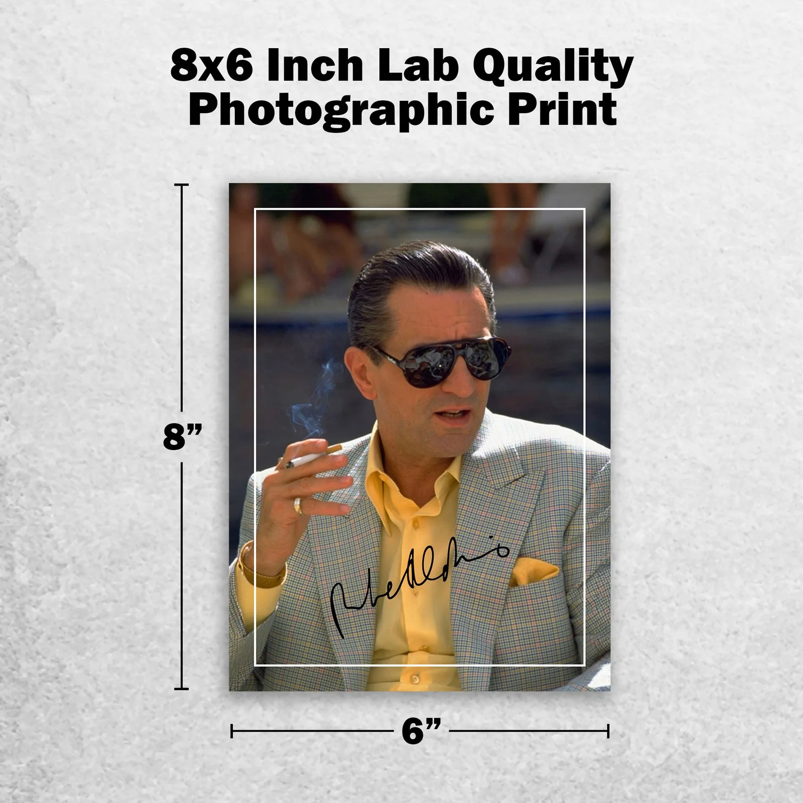 Robert De Niro 8x6 Signed Memorabilia 8x6 Pre Printed Autograph Photo, изображение 2