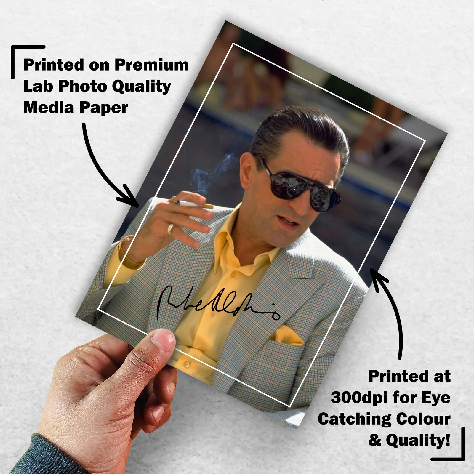 Robert De Niro 8x6 Signed Memorabilia 8x6 Pre Printed Autograph Photo, изображение 3