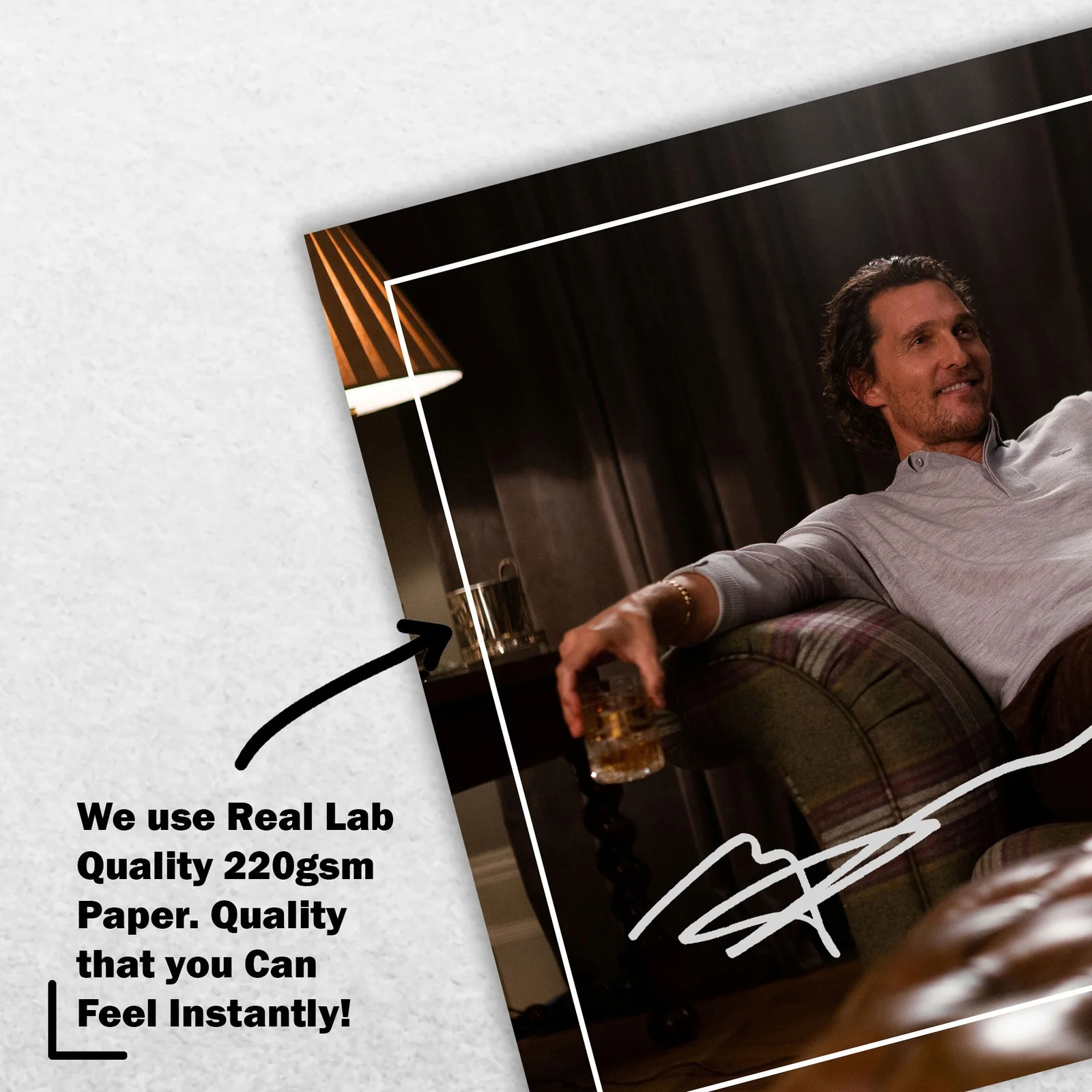Matthew McConaughey 8x6 Photo Signed Memorabilia 8x6 Pre Printed Autograph Photo, изображение 4