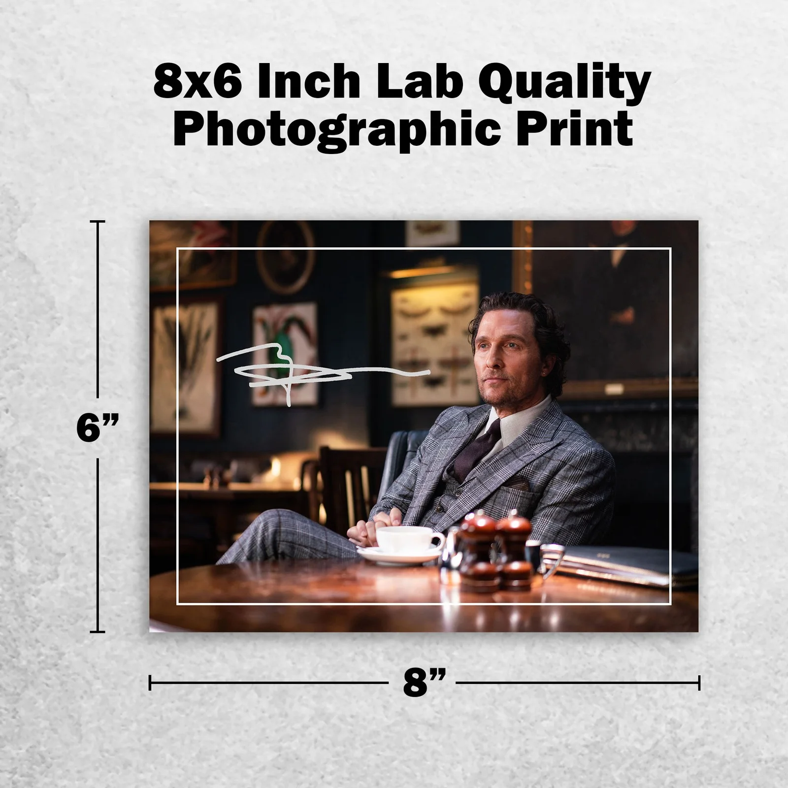 Matthew McConaughey 8x6 Photo Signed Memorabilia 8x6 Pre Printed Autograph Photo, image 2