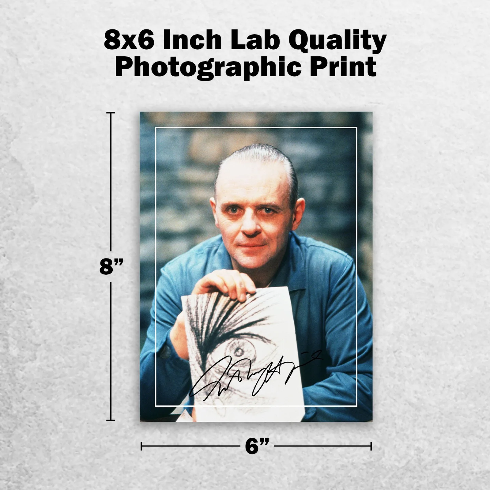 Anthony Hopkins Signed Memorabilia 8x6 Pre Printed Autograph Photo Memorabilia, изображение 2