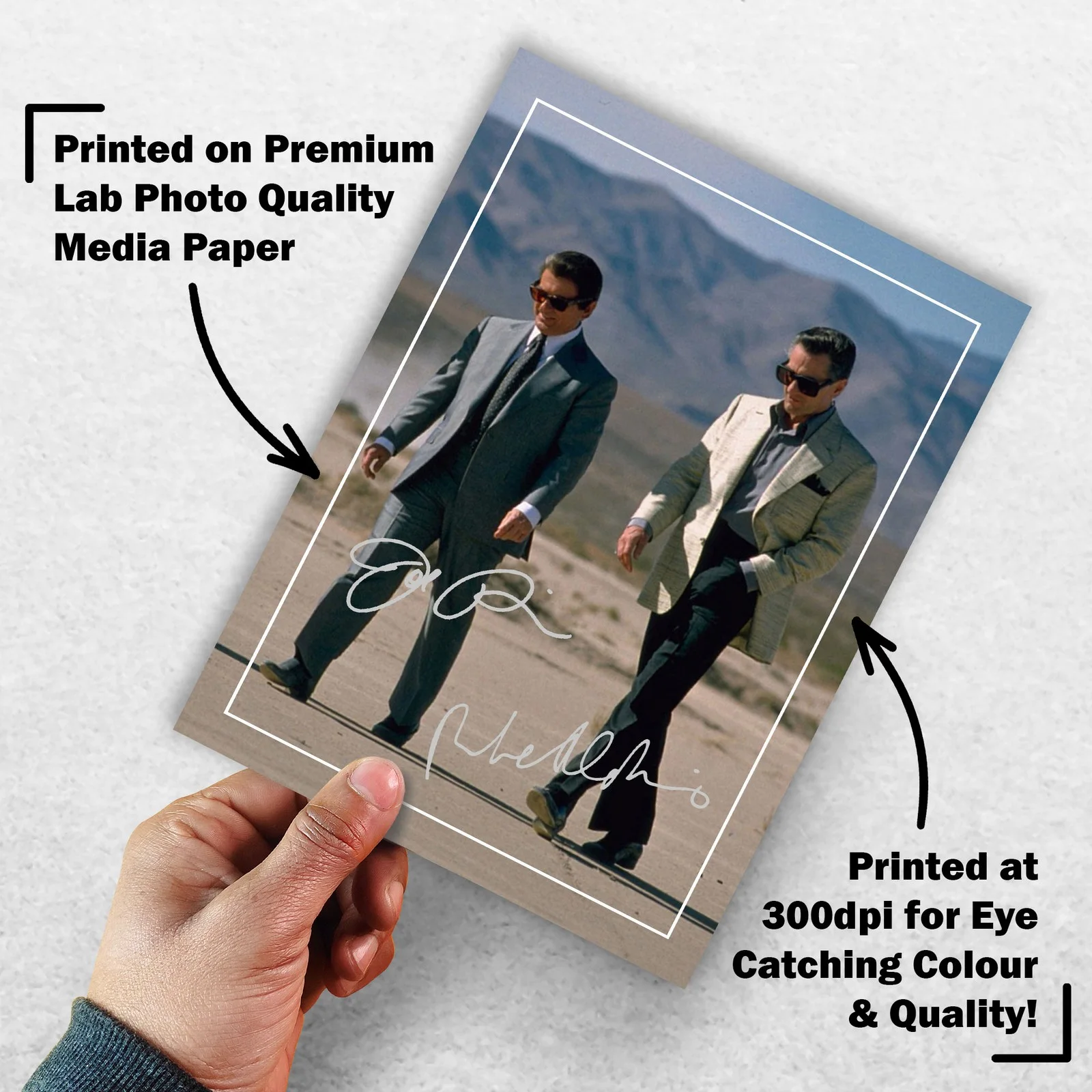 Robert De Niro Joe Signed Memorabilia 8x6 Pre Printed Autograph Photo, изображение 3