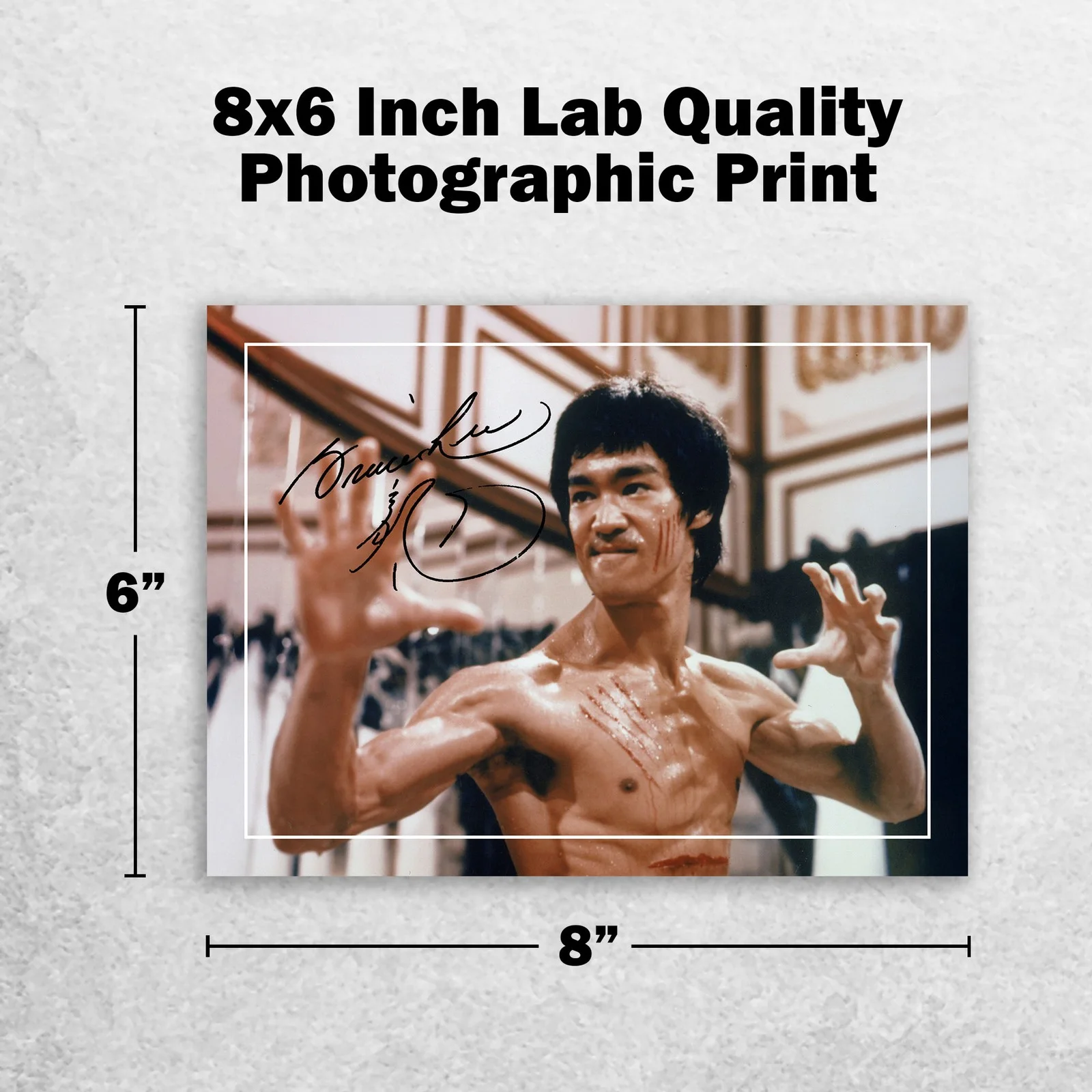 Bruce Lee Signed Memorabilia 8x6 Pre Printed Autograph Photo Memorabilia, изображение 2